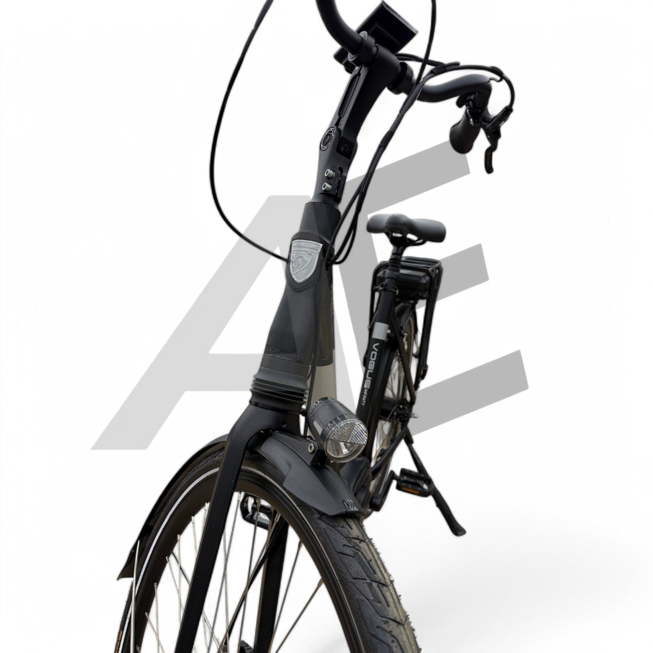 Vogue Infinity Elektrische Fiets Middenmotor Bafang M200 13Ah 468Wh 48cm met Hydraulische remmen - Mat Grijs - AE-trading