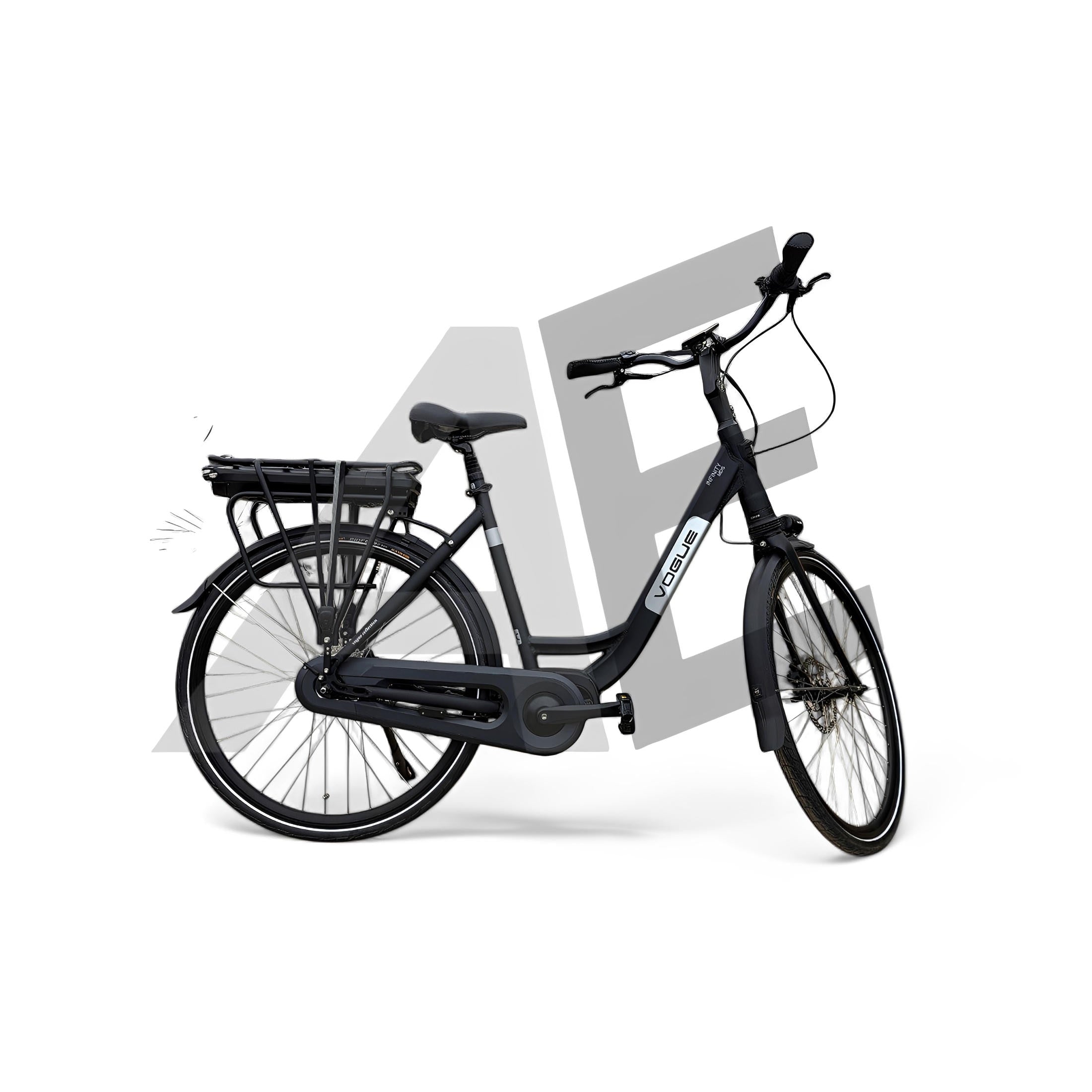 Vogue Infinity Elektrische Fiets Middenmotor Bafang M200 13Ah 468Wh 53cm met Hydraulische remmen - Mat Grijs - AE-trading