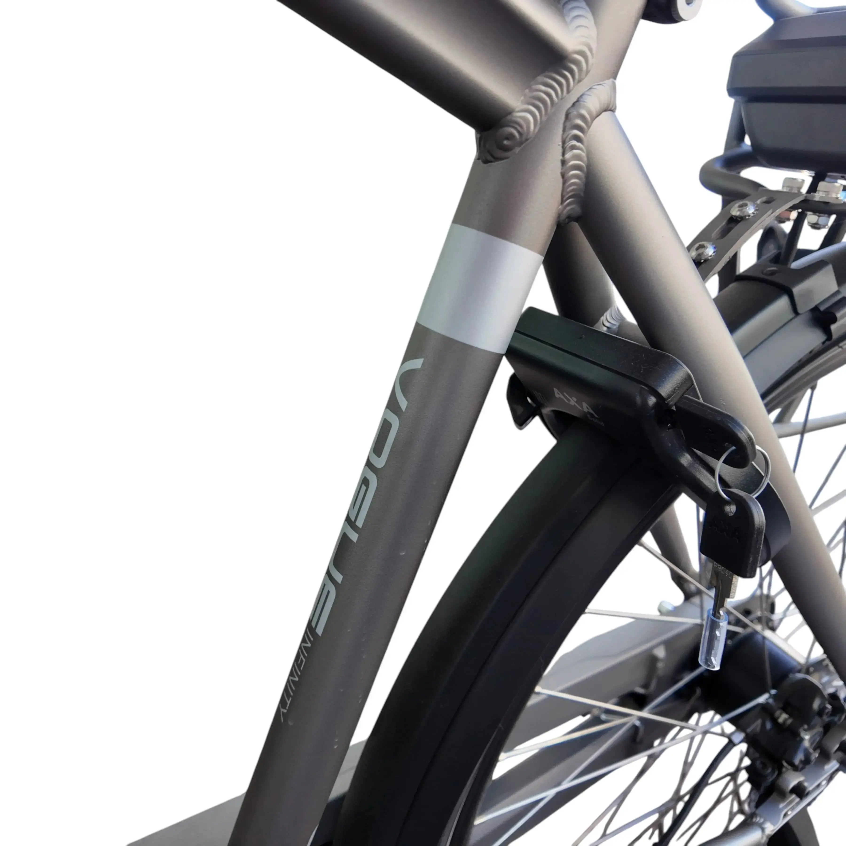 Vogue Infinity Man (Lakschade) Elektrische Fiets - Mat Grijs - 53cm - AE-trading