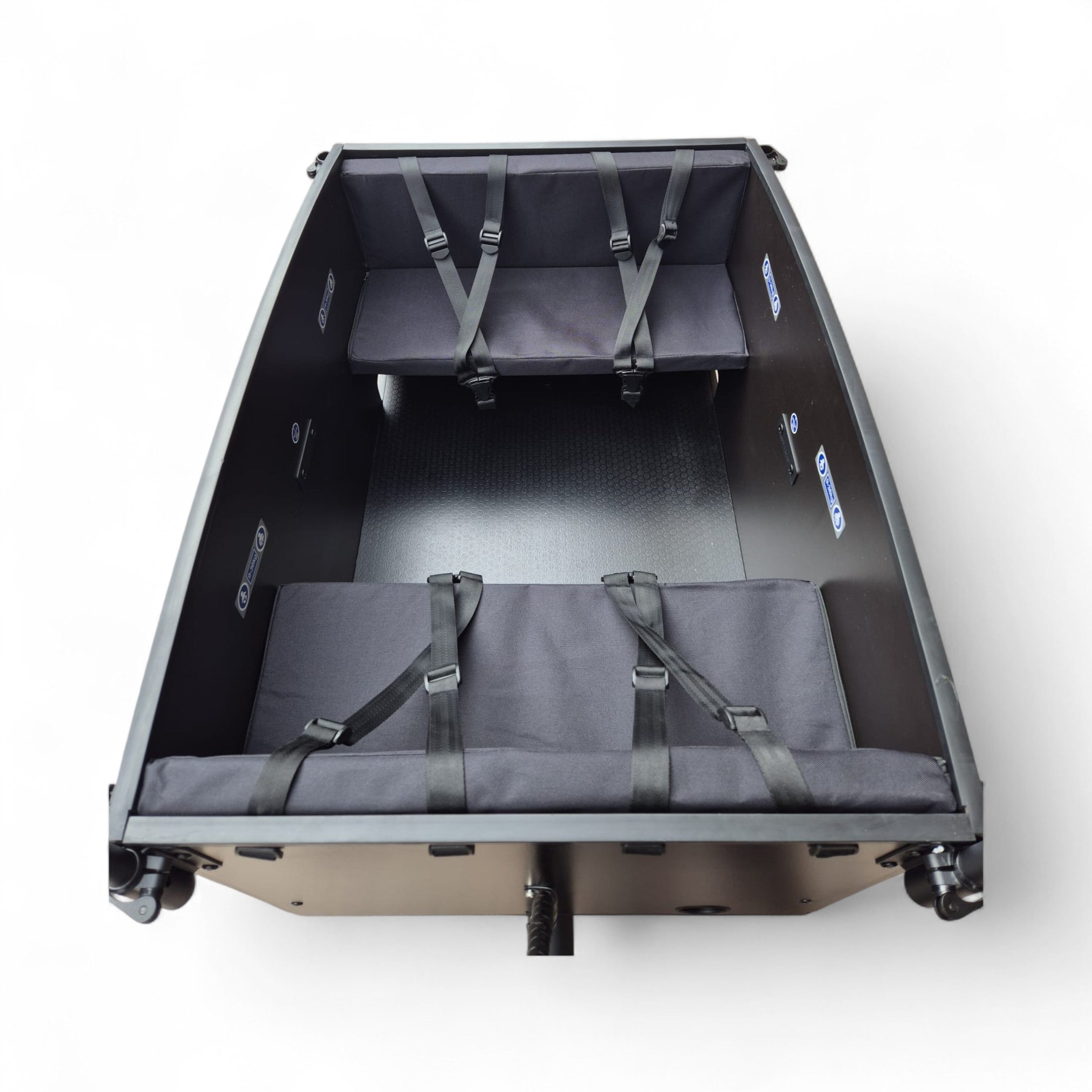 Vogue Journey Plus - Elektrische Bakfiets - Mat Zwart Bruine Accenten - 48 cm - Accu 522Wh (36V, 14.5Ah) - Ananda Middenmotor - Shimano 7 Versnellingen - Hydraulische Remmen - AE-trading