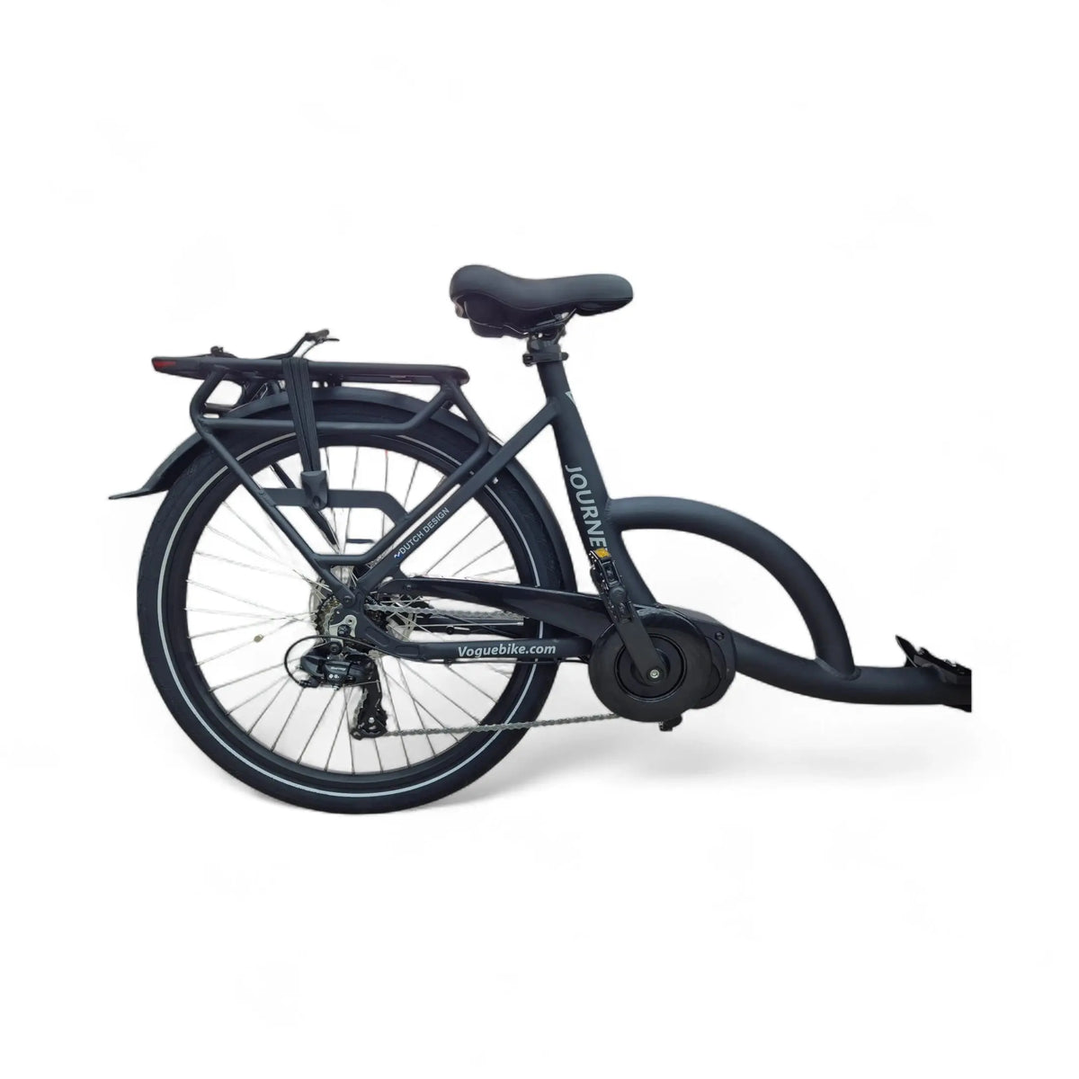 Vogue Journey Plus Elektrische Bakfiets - Mat Zwart met Zwarte Accenten - 48 cm - AE-trading