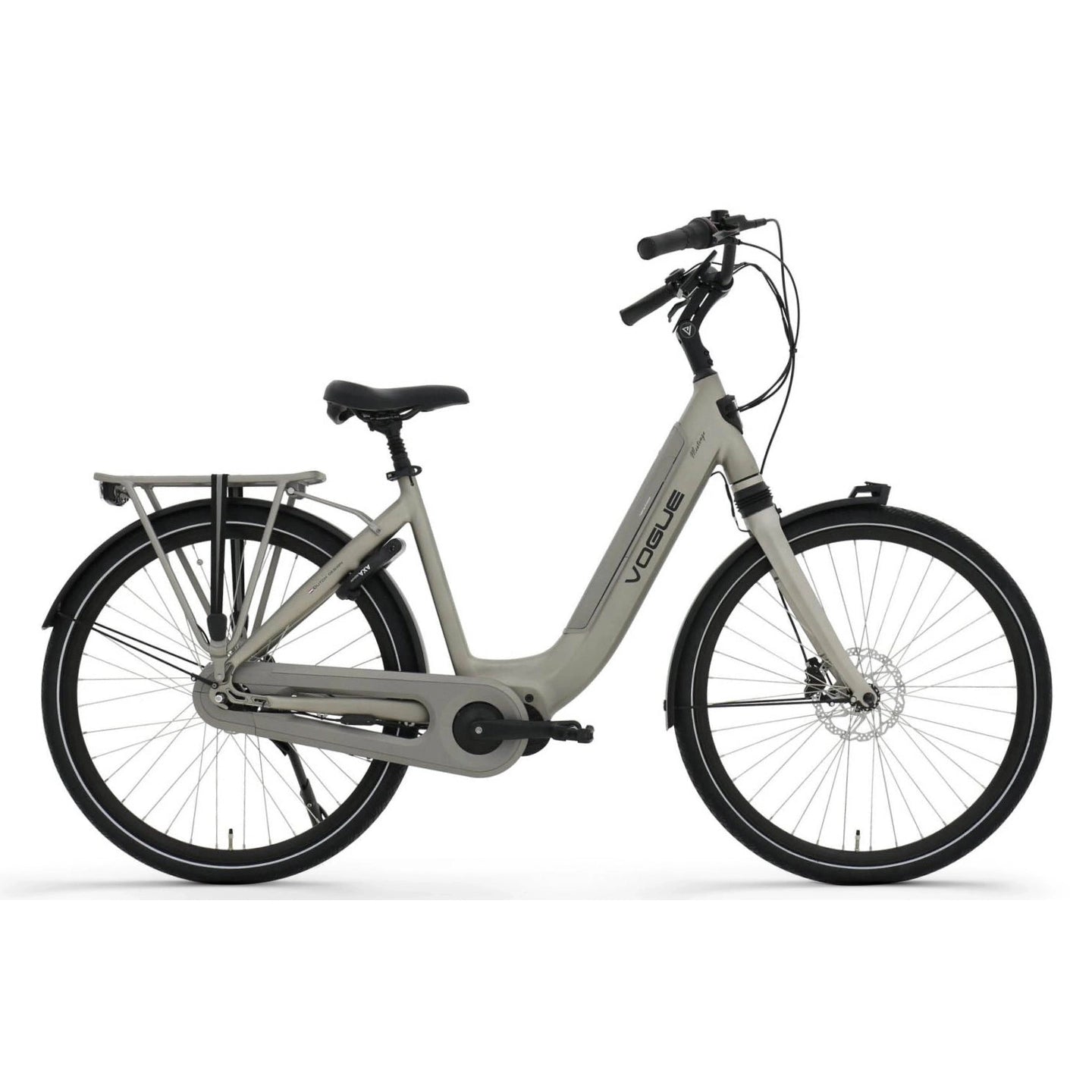 Vogue Mestengo 46cm Elektrische Fiets Hydraulische Remmen met Middenmotor - Mat Grijs - AE-trading