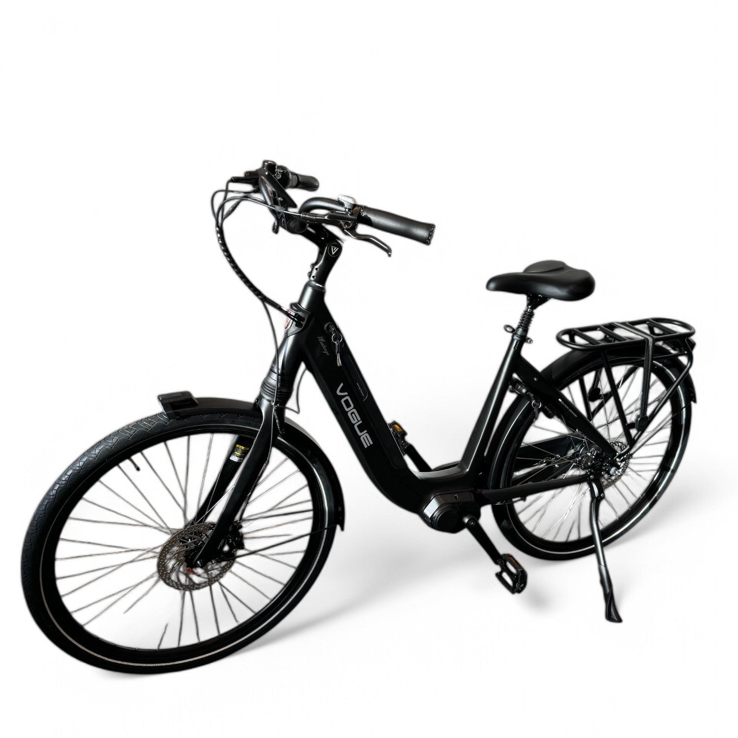 Vogue Mestengo 46cm Elektrische Fiets Hydraulische Remmen met Middenmotor - Donker Blauw - AE-trading