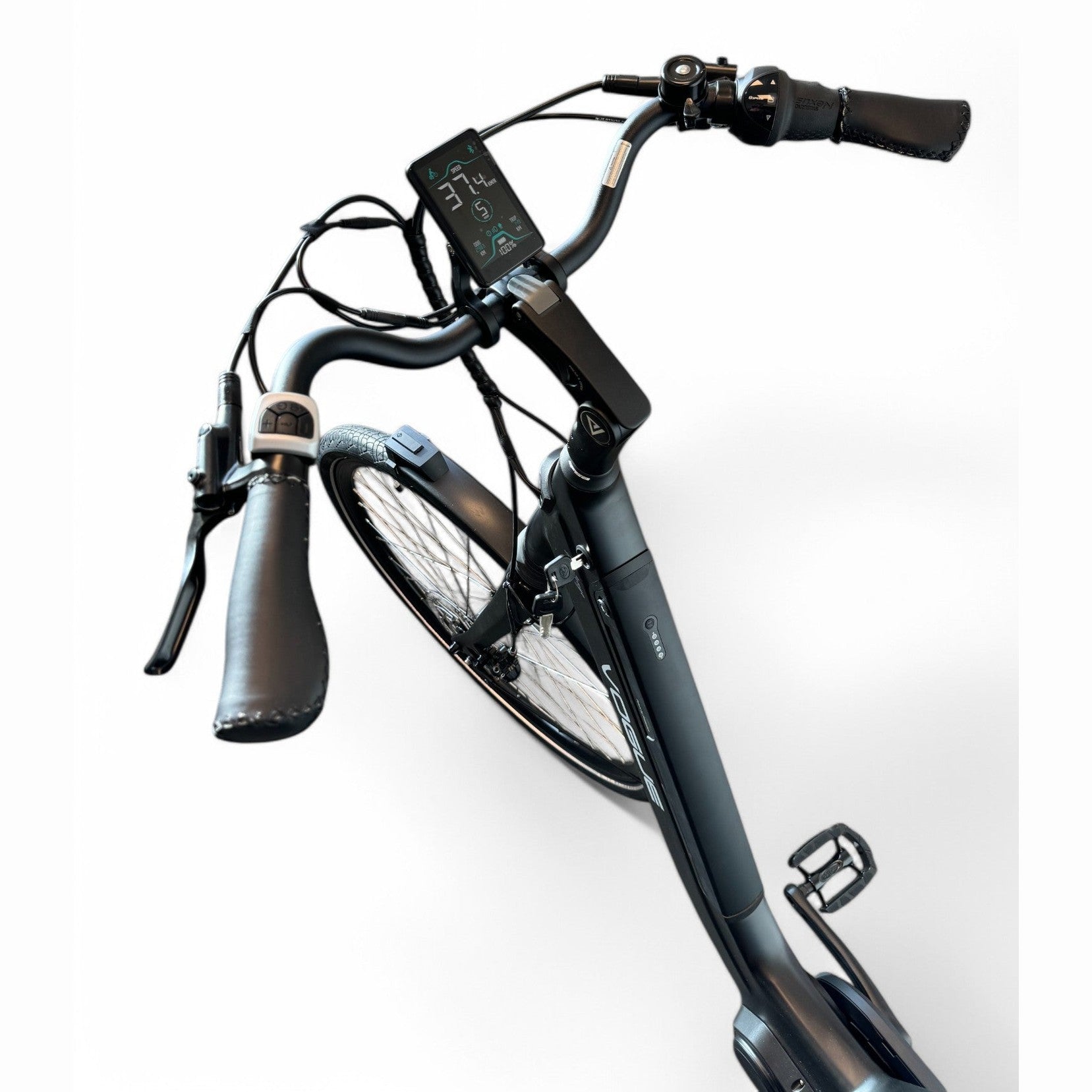 Vogue Mestengo 46cm Elektrische Fiets Hydraulische Remmen met Middenmotor - Mat Zwart - AE-trading