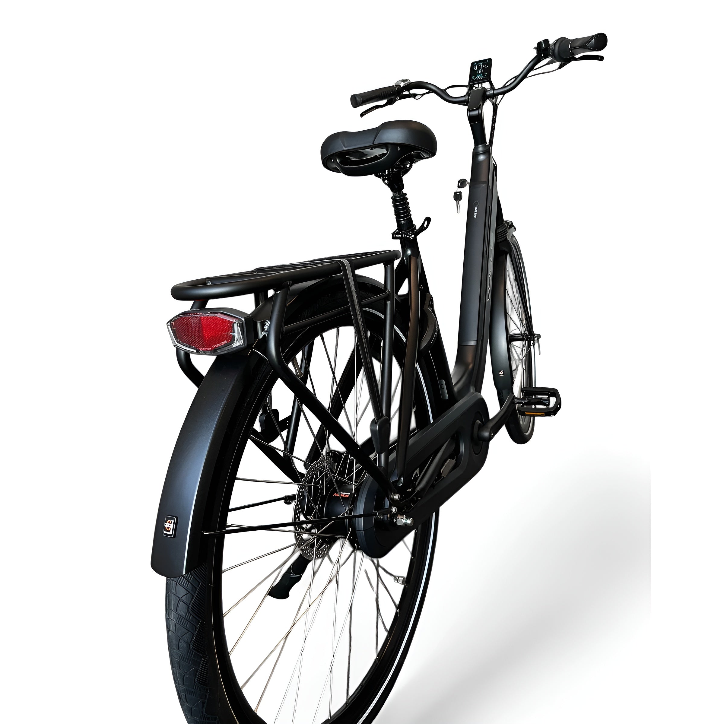 Vogue Mestengo 46cm Elektrische Fiets Hydraulische Remmen met Middenmotor - Mat Zwart - AE-trading