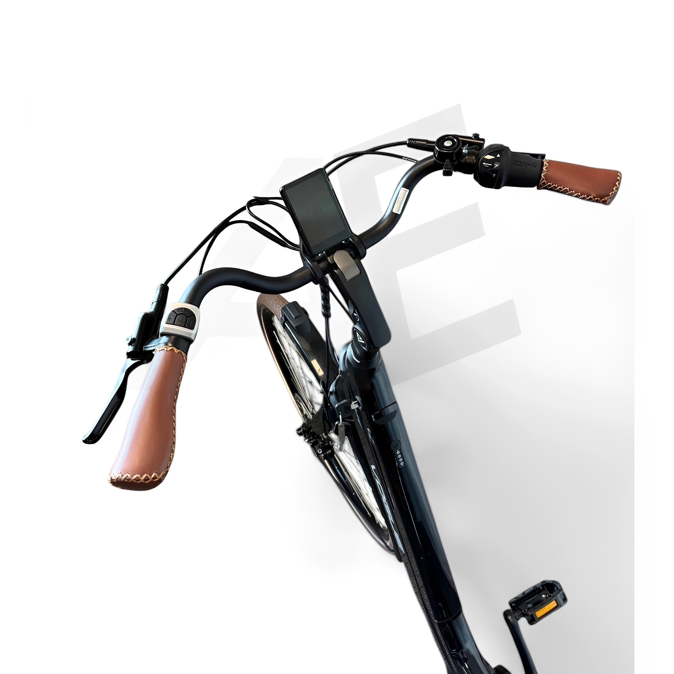 Vogue Mestengo 46cm Elektrische Fiets Hydraulische Remmen met Middenmotor - Glans Zwart - AE-trading