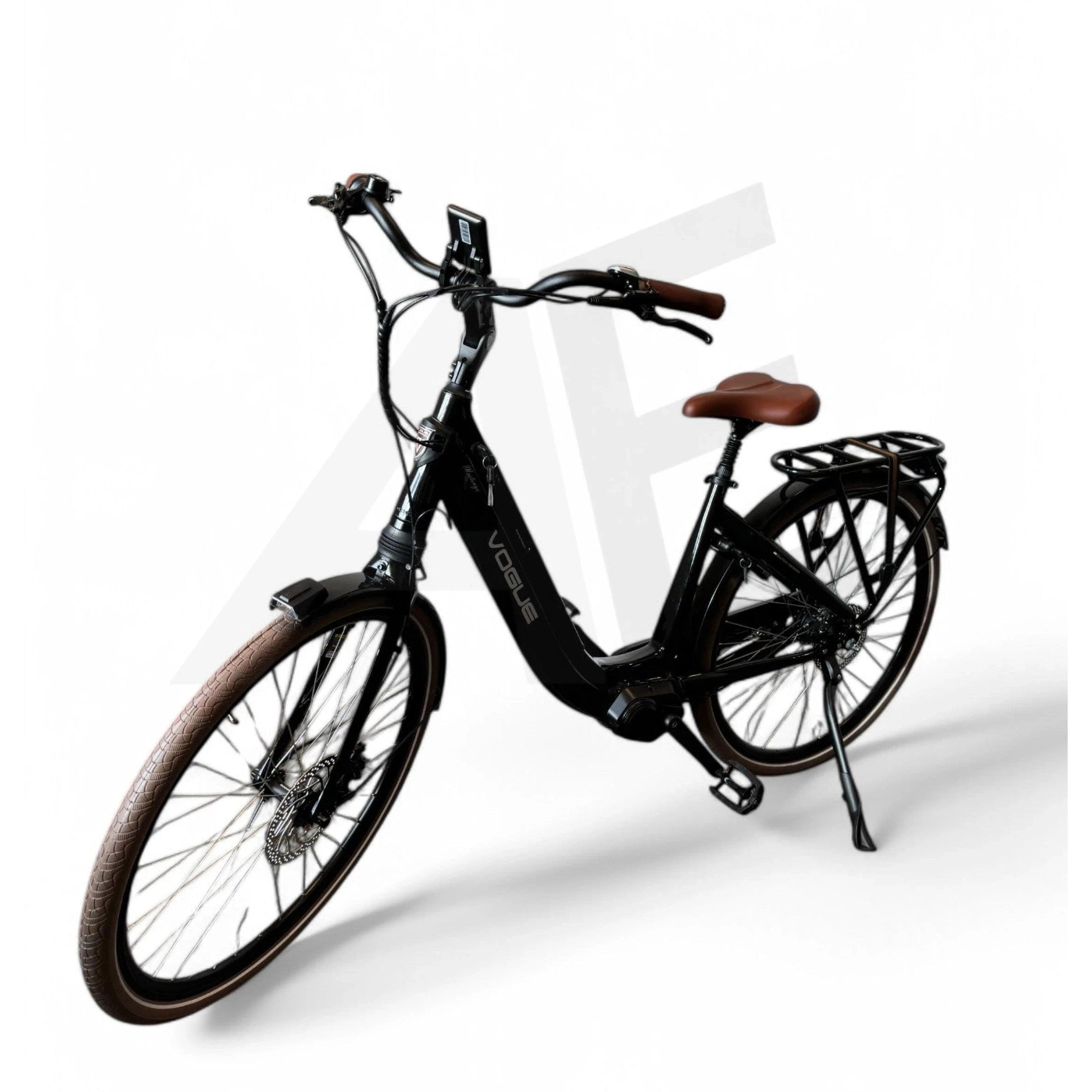 Vogue Mestengo 50cm Elektrische Fiets Hydraulische Remmen met Middenmotor - Glans Zwart