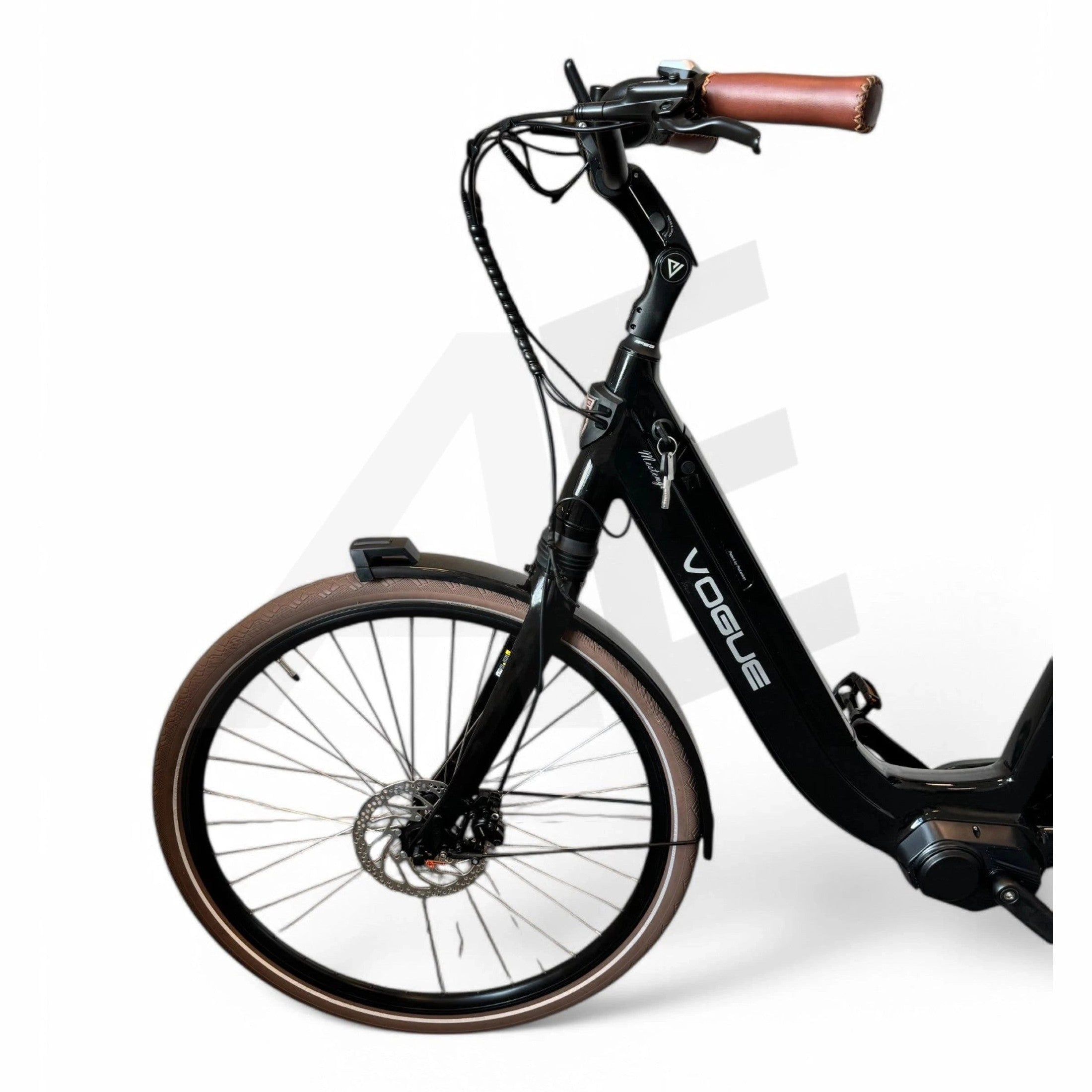 Vogue Mestengo 50cm Elektrische Fiets Hydraulische Remmen met Middenmotor - Glans Zwart