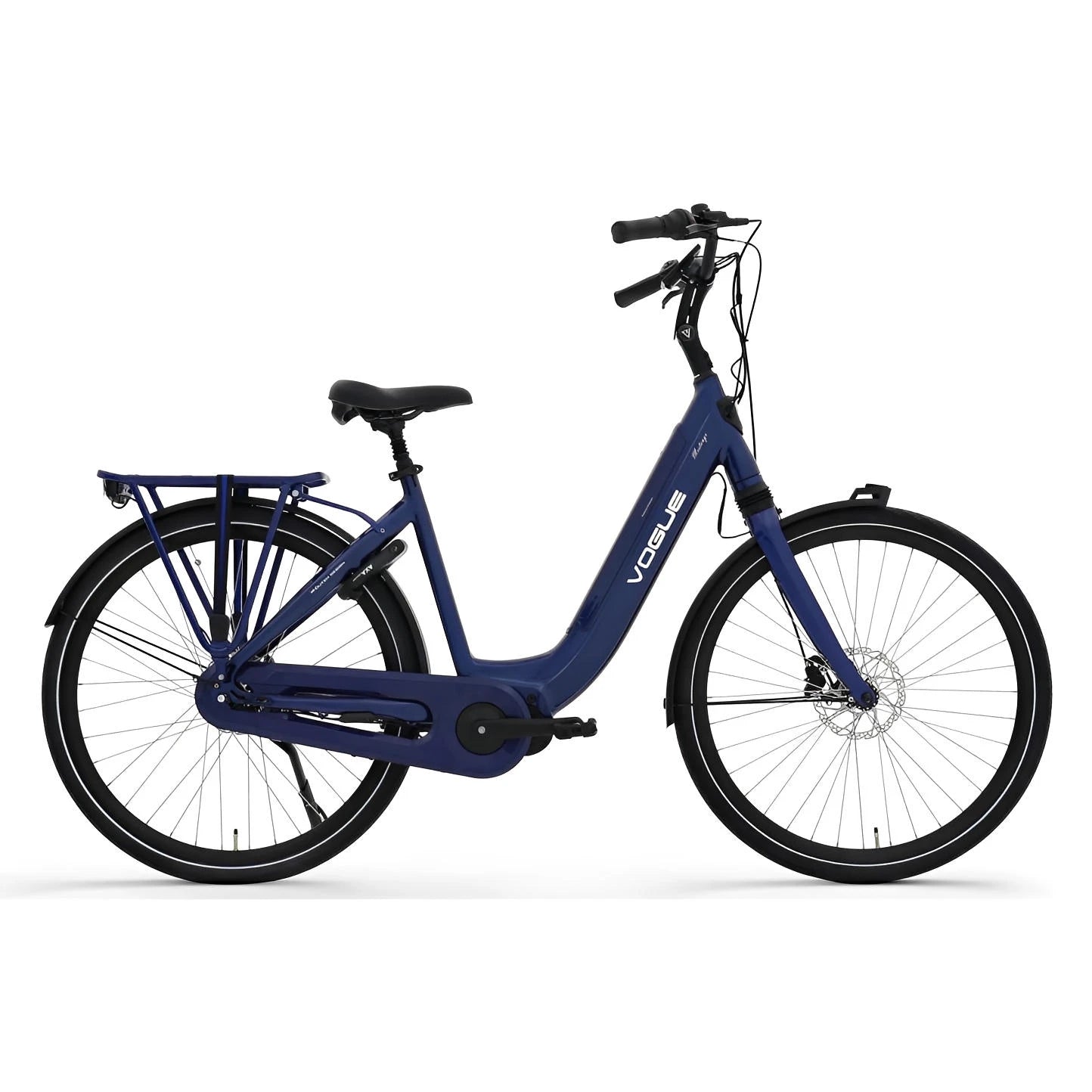 Vogue Mestengo 50cm Elektrische Fiets Hydraulische Remmen met Middenmotor - Donker Blauw - AE-trading