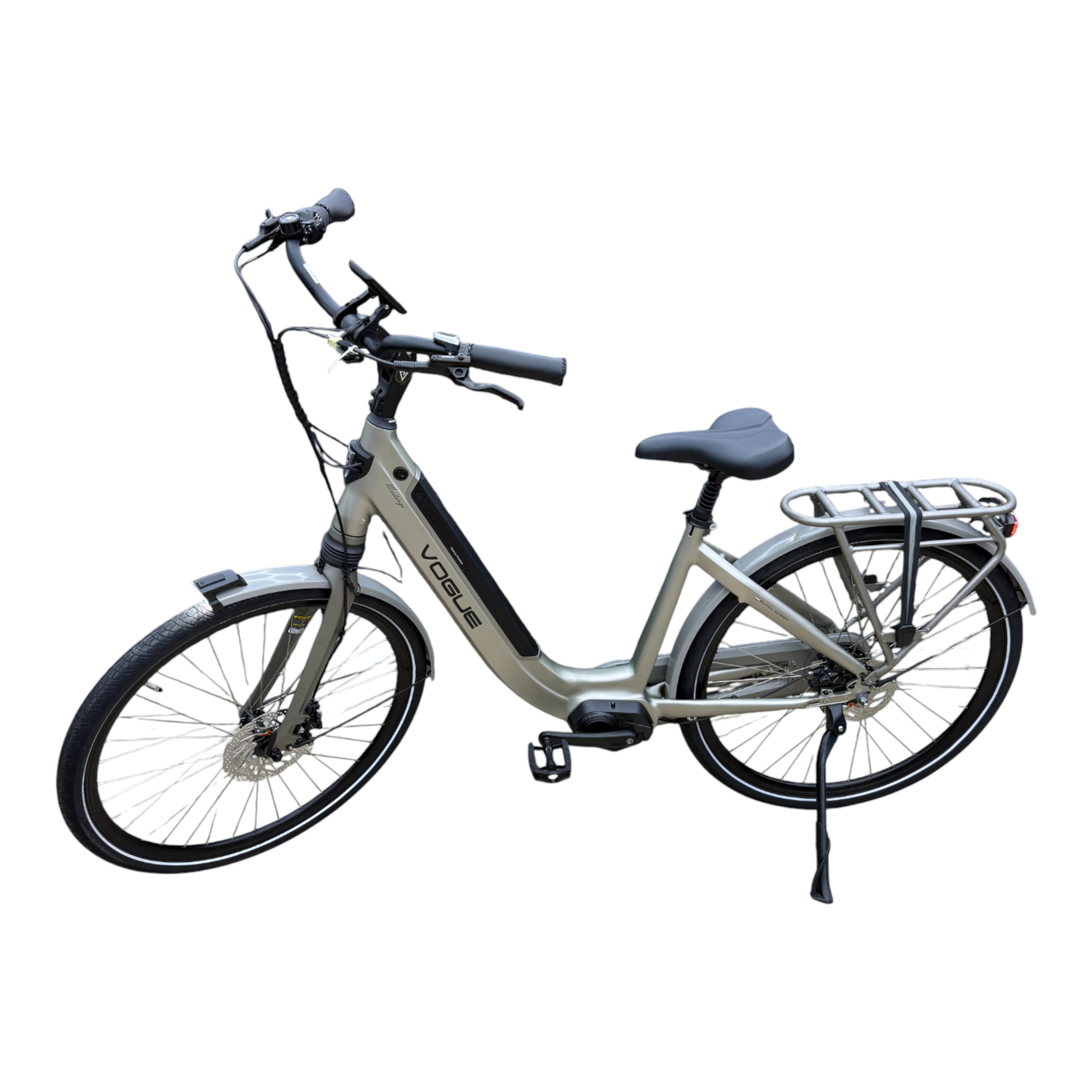 Vogue Mestengo 46cm Elektrische Fiets Hydraulische Remmen met Middenmotor - Mat Grijs - AE-trading