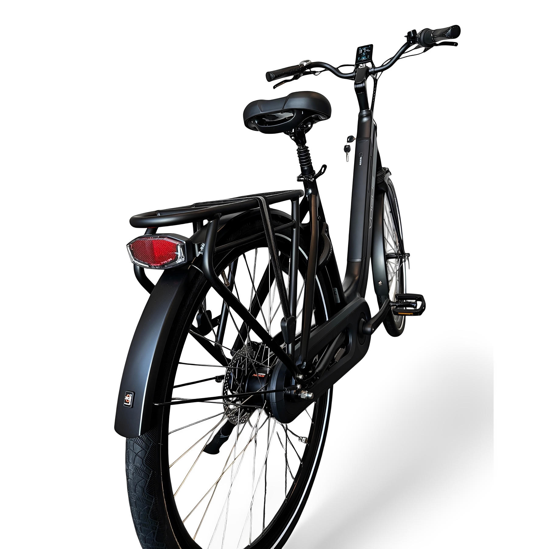 Vogue Mestengo 46cm Elektrische Fiets Hydraulische Remmen met Middenmotor - Donker Blauw - AE-trading