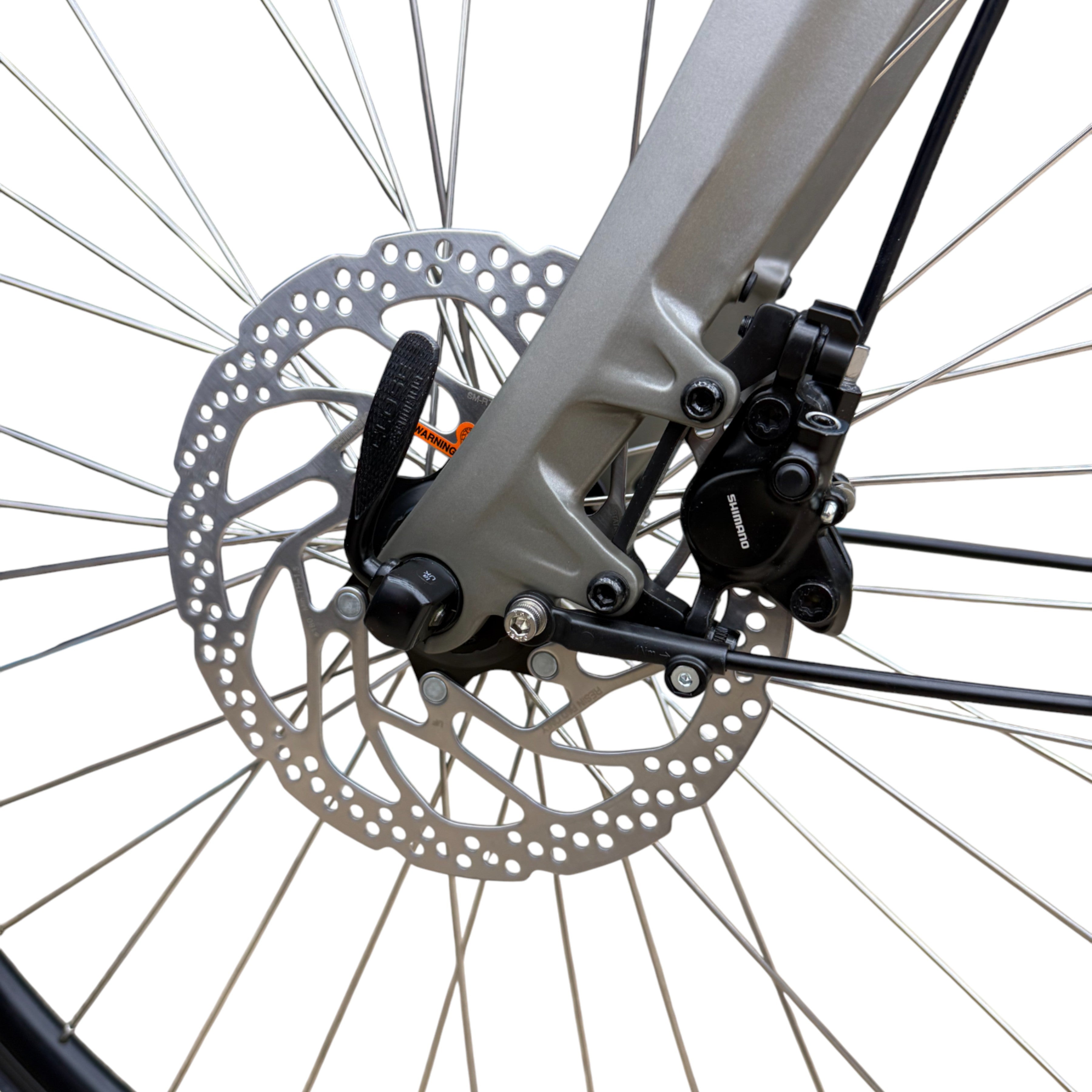 Vogue Mestengo 46cm Elektrische Fiets Hydraulische Remmen met Middenmotor - Mat Grijs - AE-trading