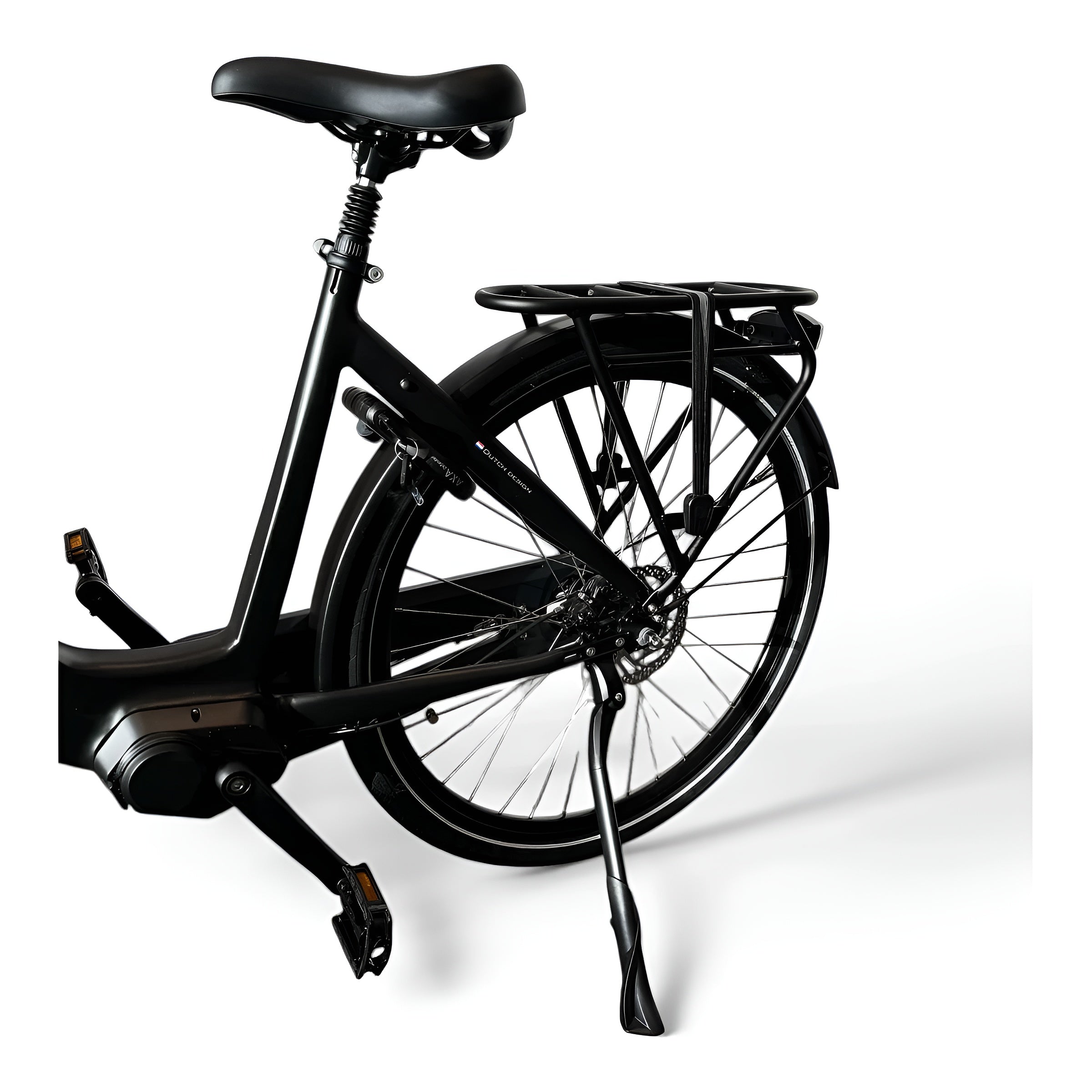 Vogue Mestengo 46cm Elektrische Fiets Hydraulische Remmen met Middenmotor - Mat Zwart - AE-trading