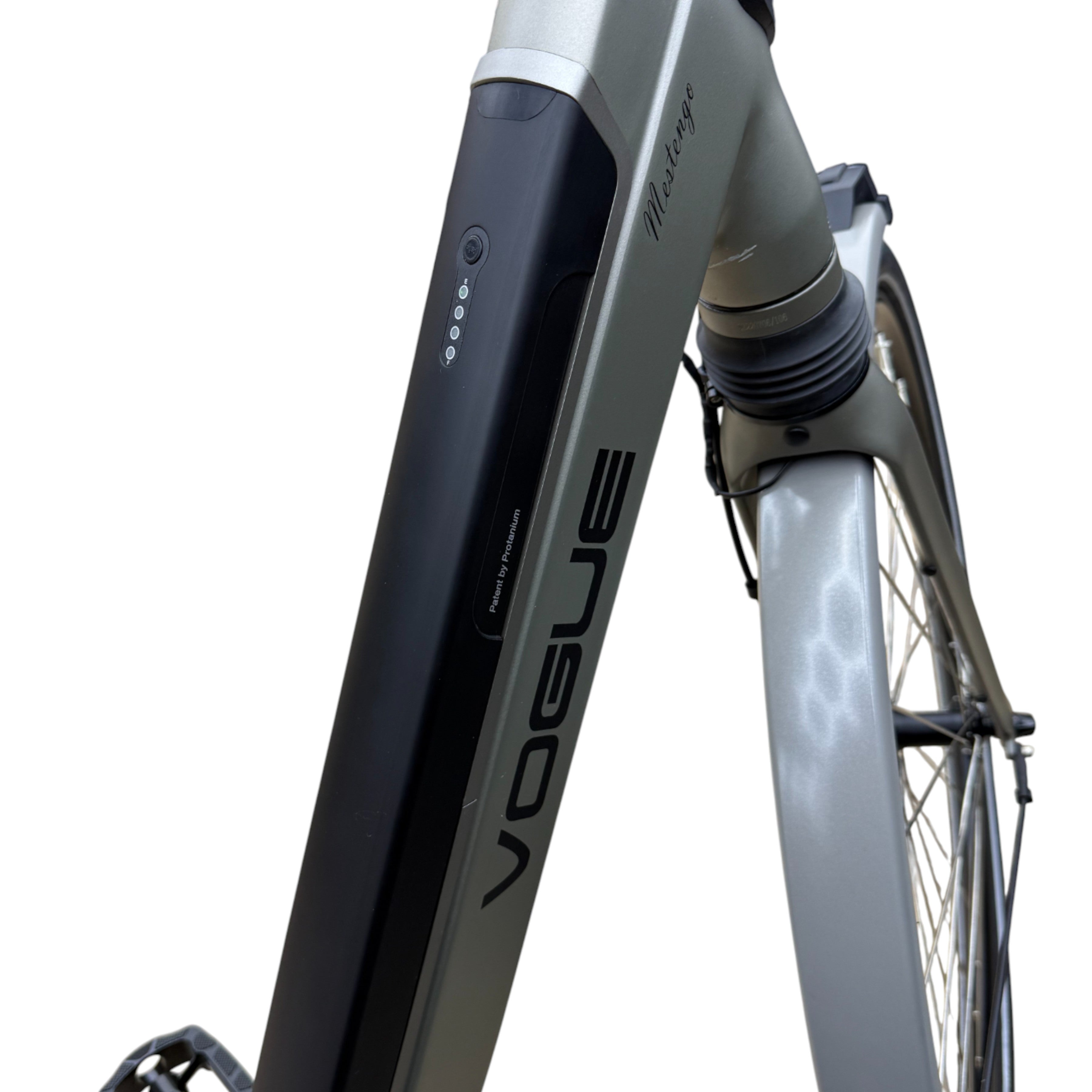 Vogue Mestengo 46cm Elektrische Fiets Hydraulische Remmen met Middenmotor - Mat Grijs - AE-trading