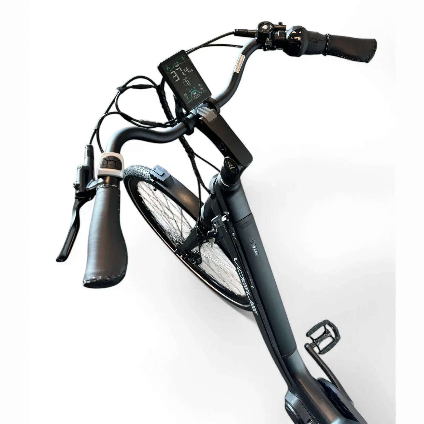 Vogue Mestengo 46cm Elektrische Fiets Hydraulische Remmen met Middenmotor - Mat Zwart - AE-trading