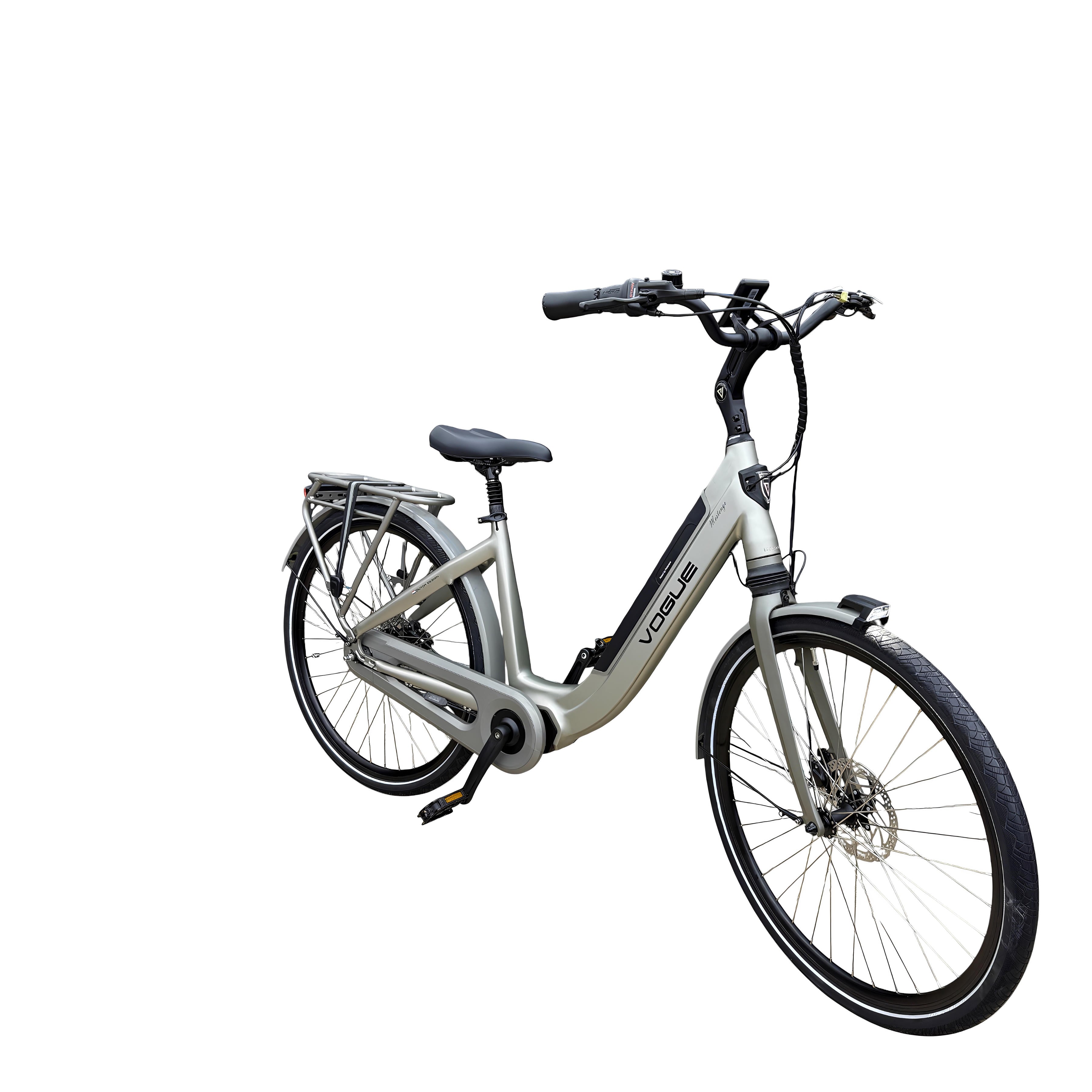 Vogue Mestengo 50cm Elektrische Fiets Hydraulische Remmen met Middenmotor - Mat Grijs - AE-trading