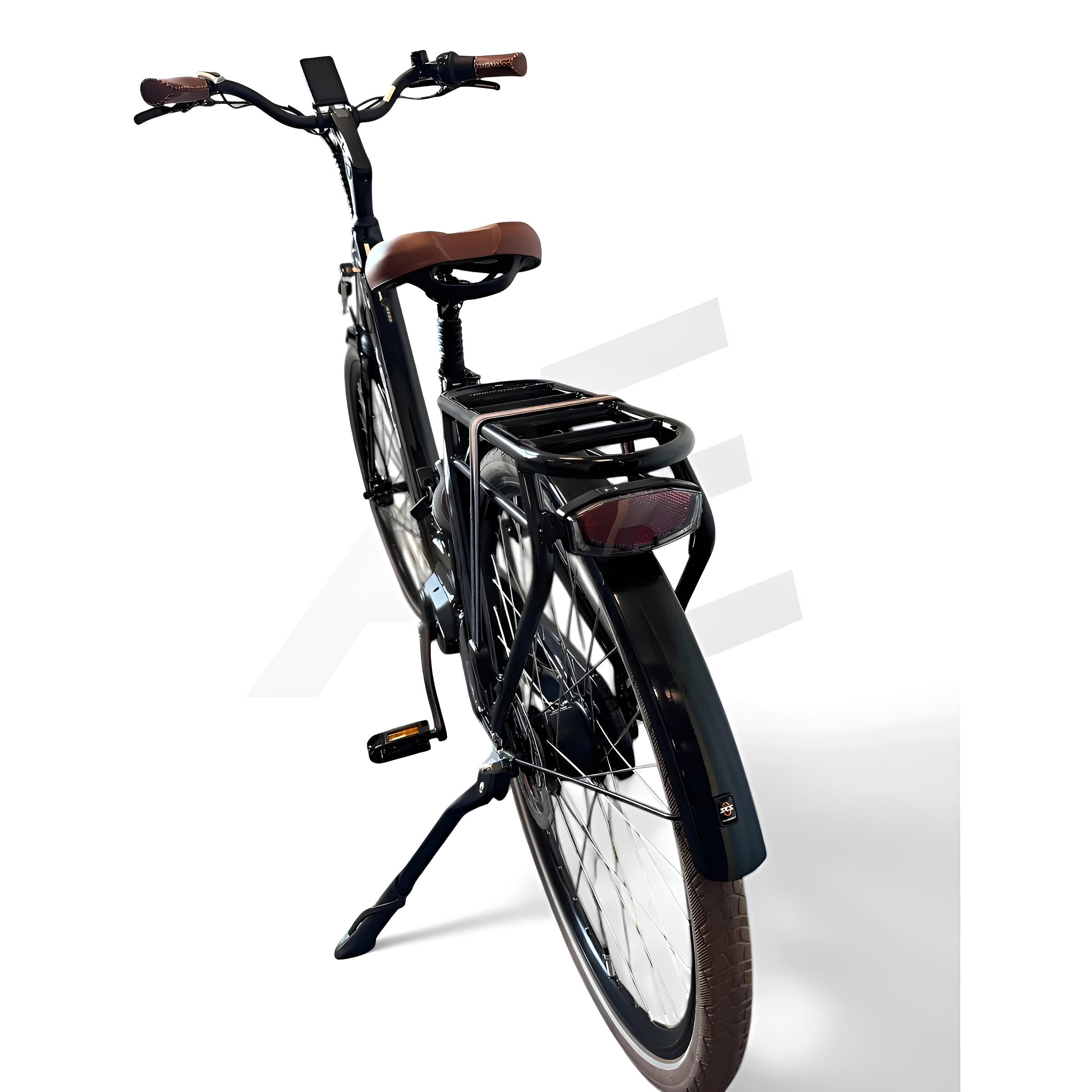 Vogue Mestengo 50cm Elektrische Fiets Hydraulische Remmen met Middenmotor - Glans Zwart - AE-trading