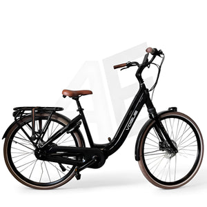 Vogue Mestengo 50cm Elektrische Fiets Hydraulische Remmen met Middenmotor - Glans Zwart - AE-trading
