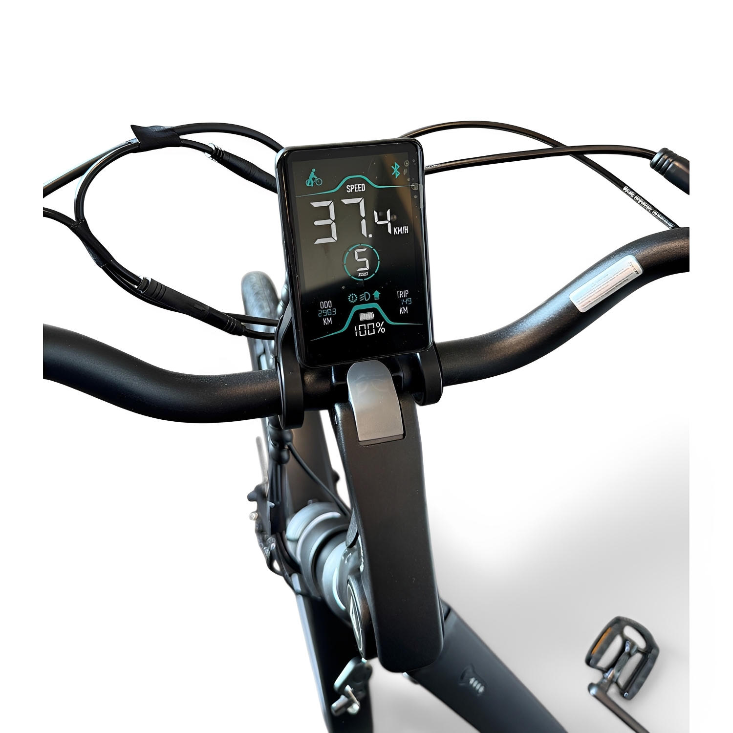 Vogue Mestengo 50cm Elektrische Fiets Hydraulische Remmen met Middenmotor - Mat Zwart - AE-trading