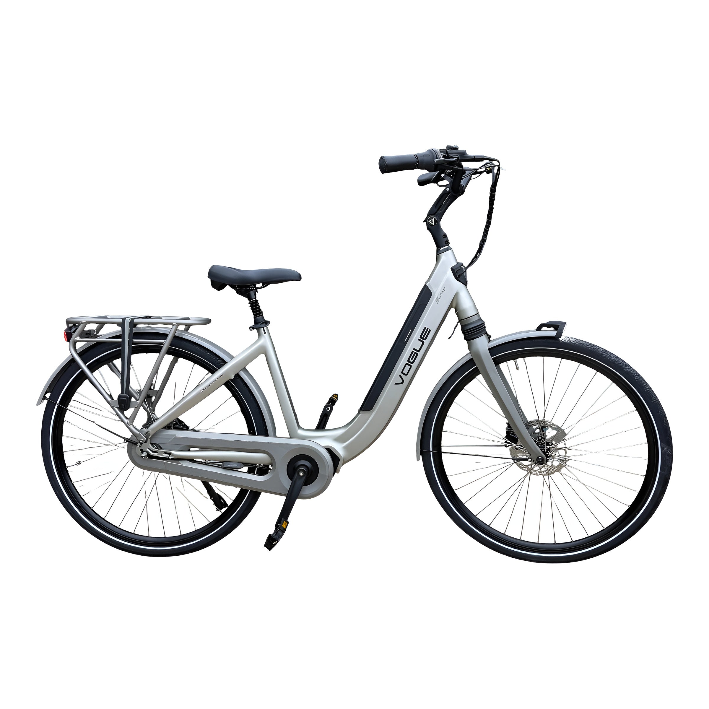 Vogue Mestengo 50cm Elektrische Fiets Hydraulische Remmen met Middenmotor - Mat Grijs - AE-trading