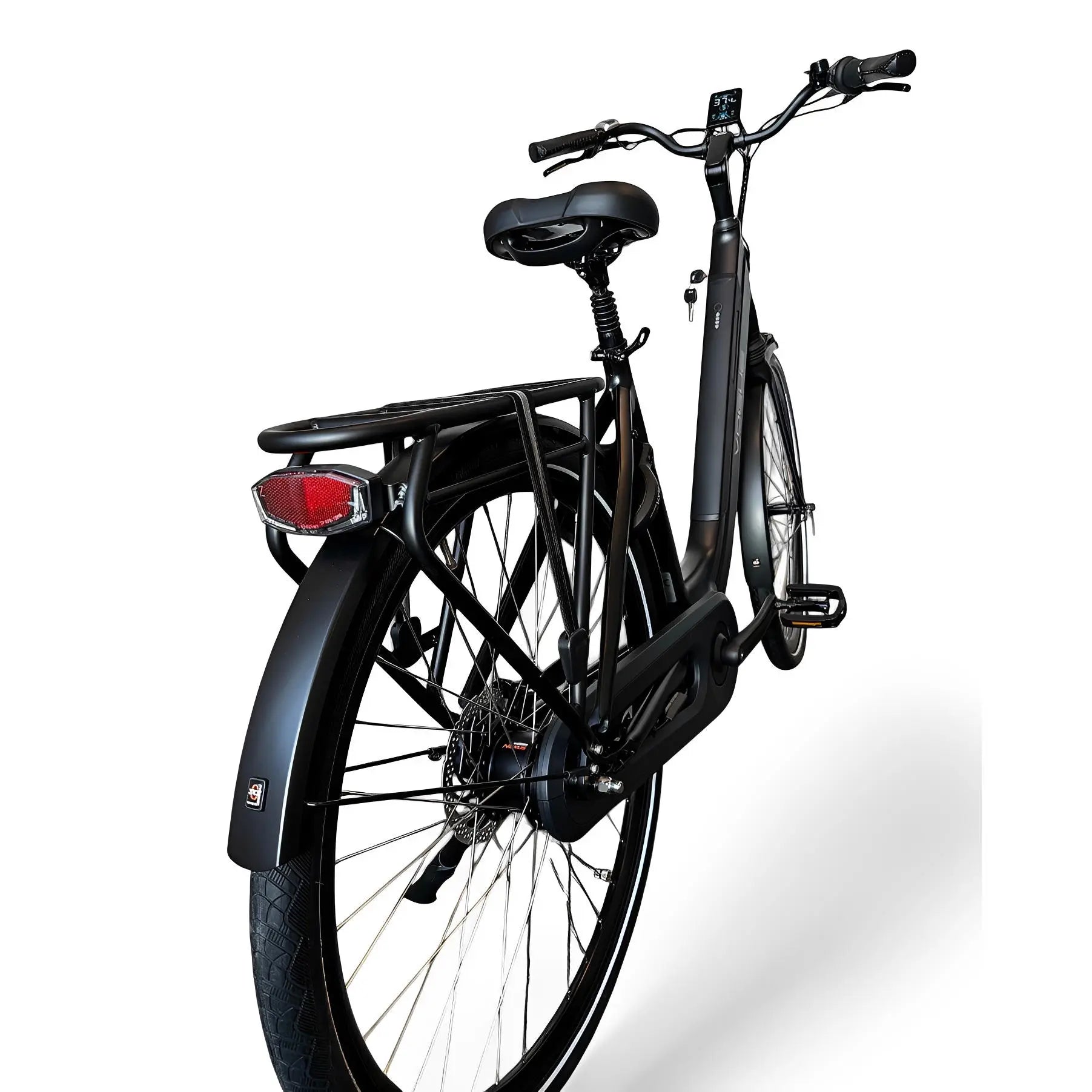 Vogue Mestengo 50cm Elektrische Fiets Hydraulische Remmen met Middenmotor - Mat Zwart - AE-trading
