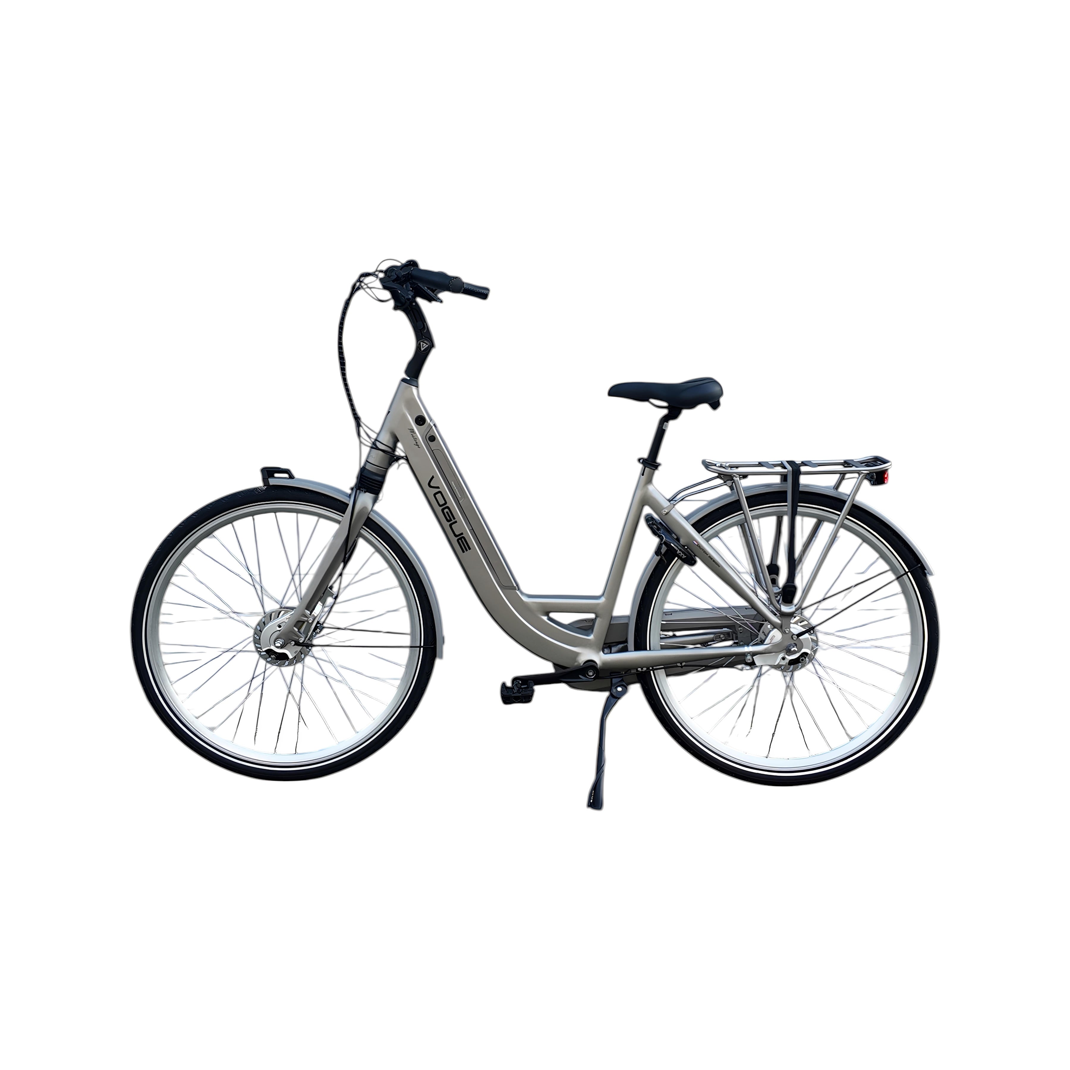 Vogue Mestengo Voorwielmotor Elektrische Fiets - Mat Grijs - Framemaat 50cm - AE-trading