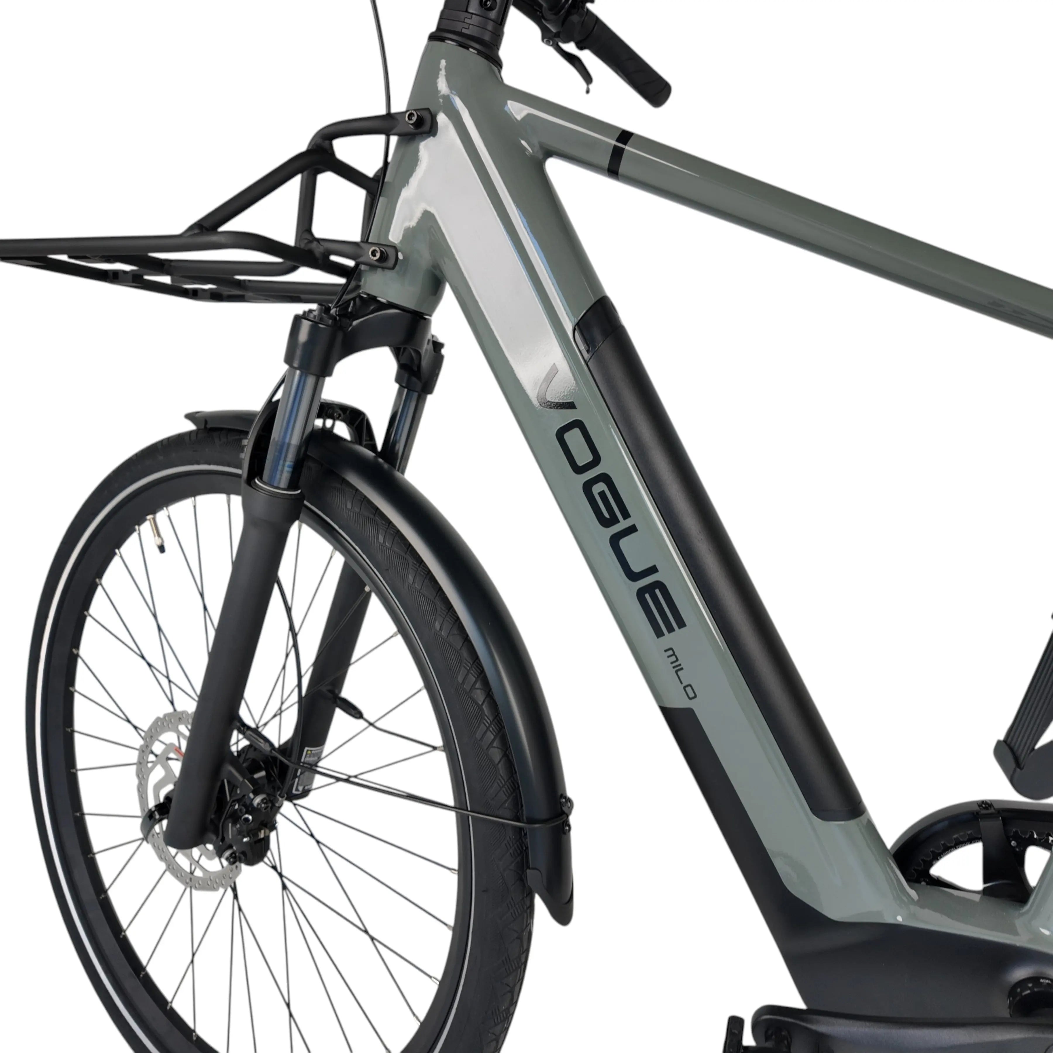 Vogue Milo Man Elektrische Fiets - Glossy Dark Grey - 47 cm - AE-trading