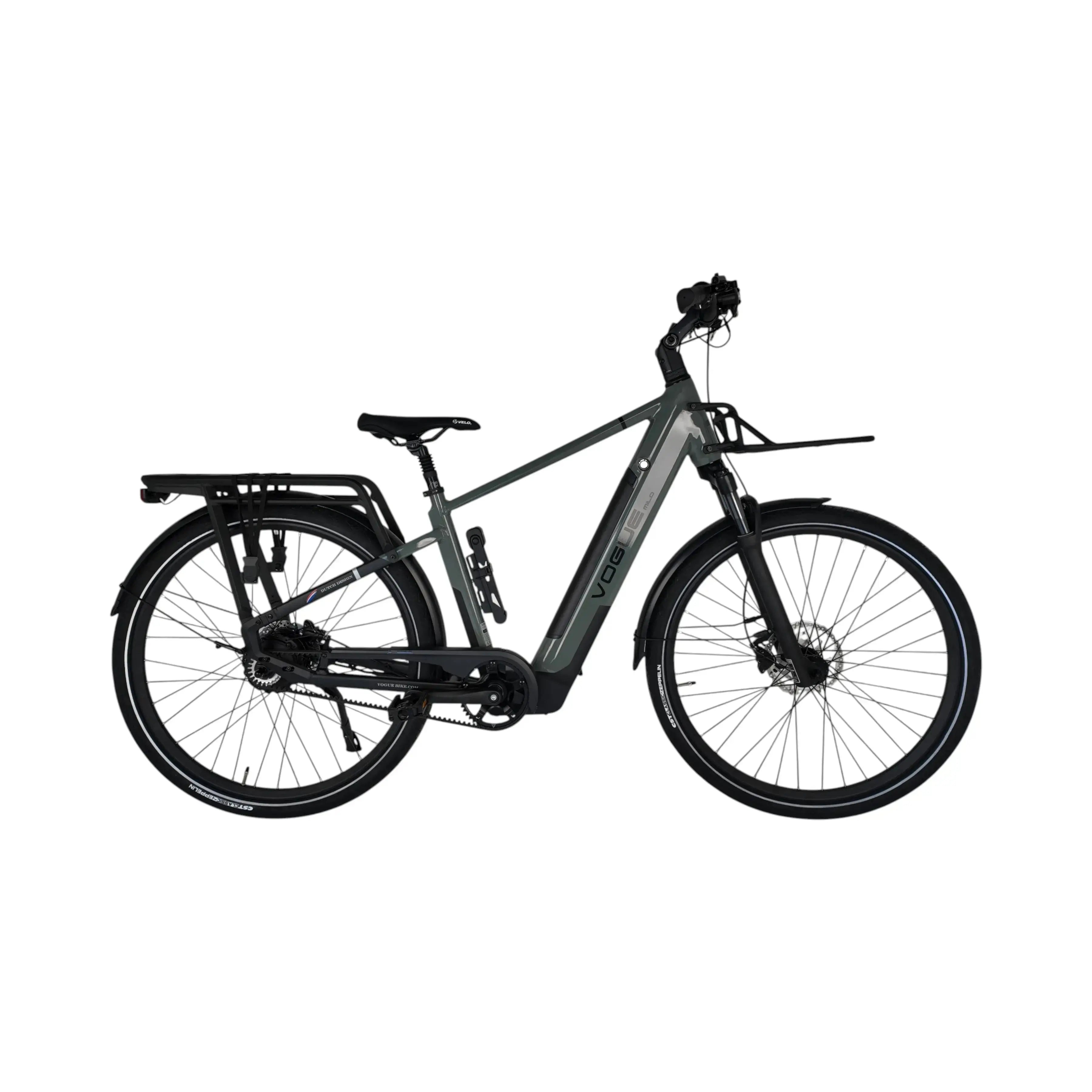 Vogue Milo Man Elektrische Fiets - Glossy Dark Grey - 47 cm - AE-trading