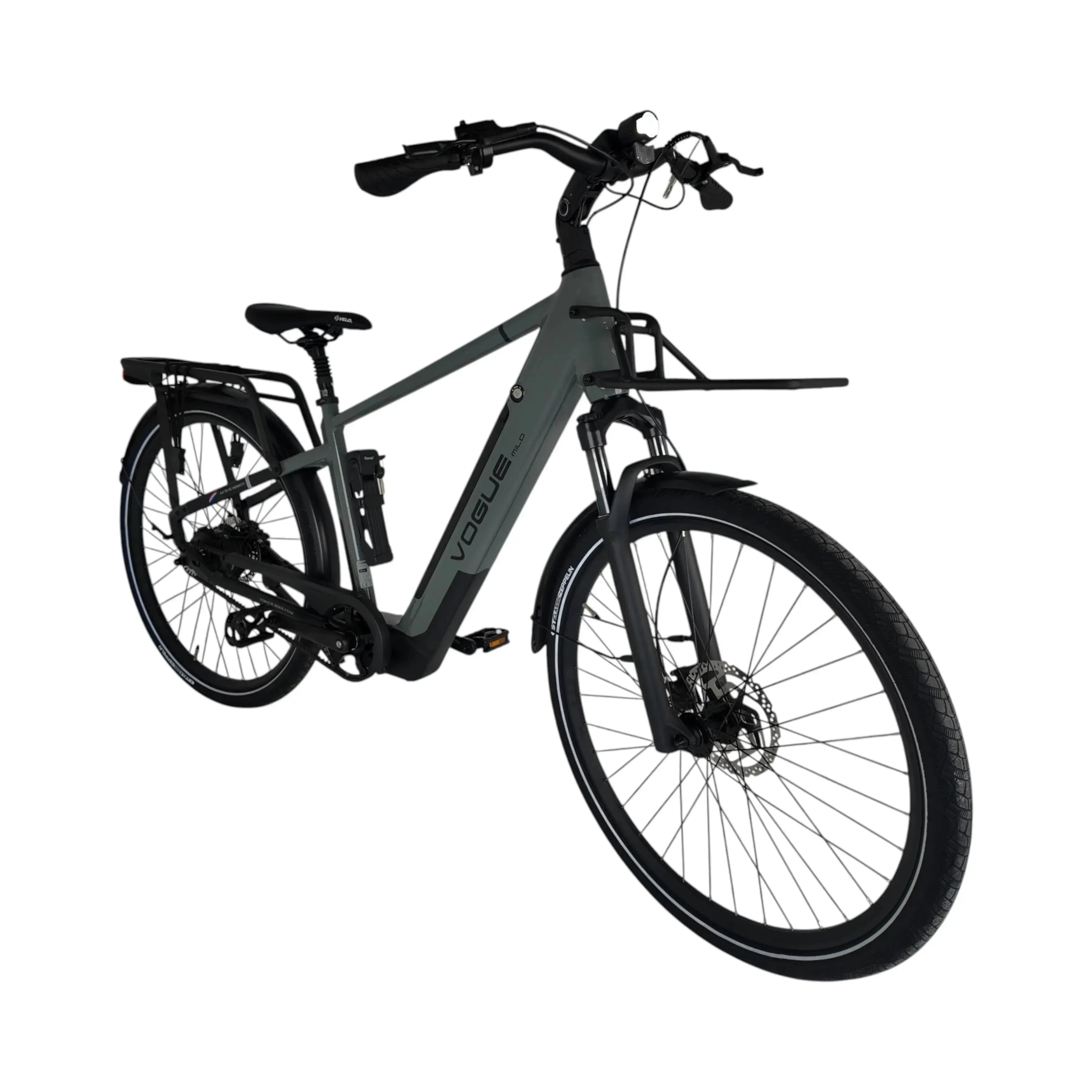 Vogue Milo Man Elektrische Fiets - Glossy Dark Grey - 47 cm - AE-trading