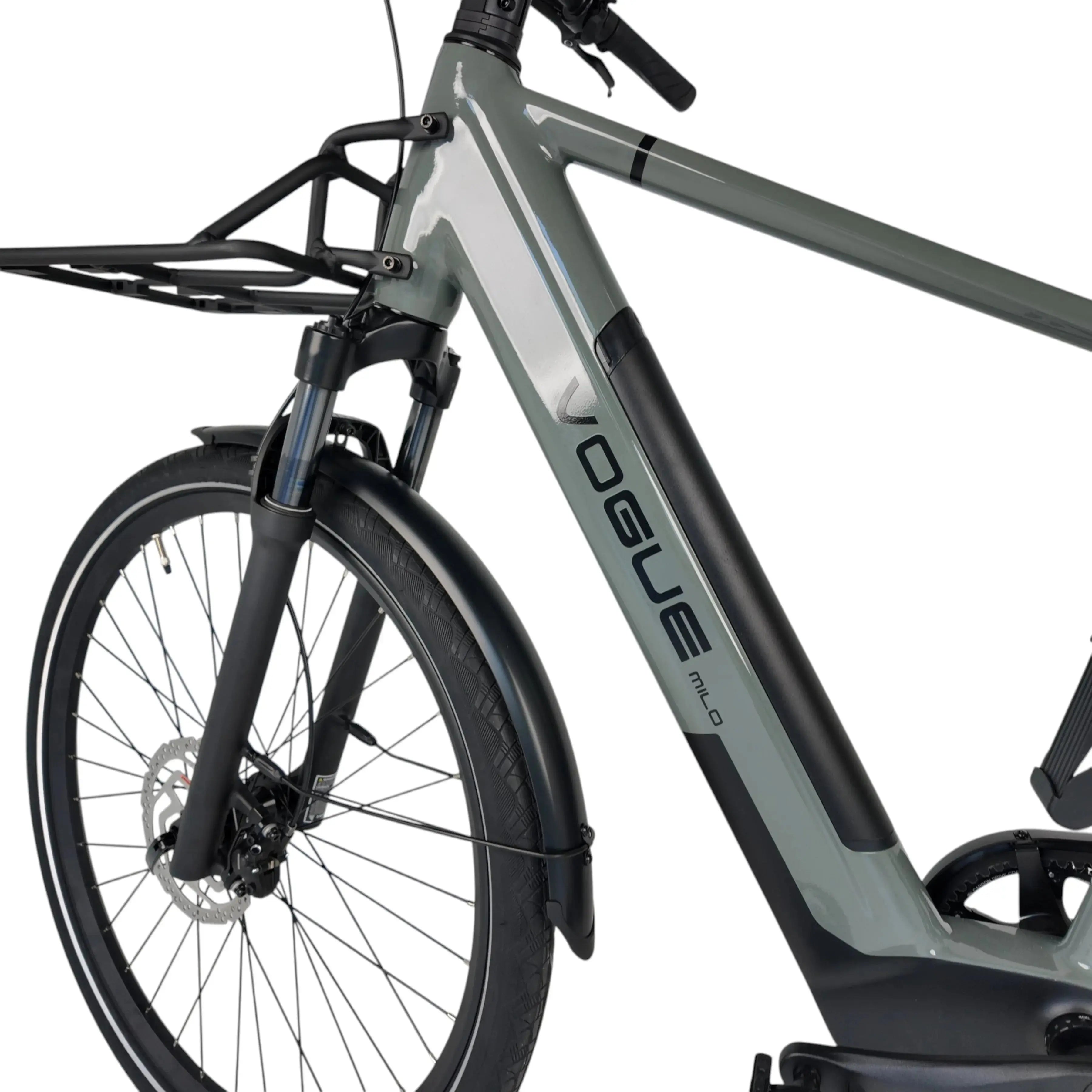 Vogue Milo Man Elektrische Fiets - Glossy Dark Grey - 47 cm - AE-trading
