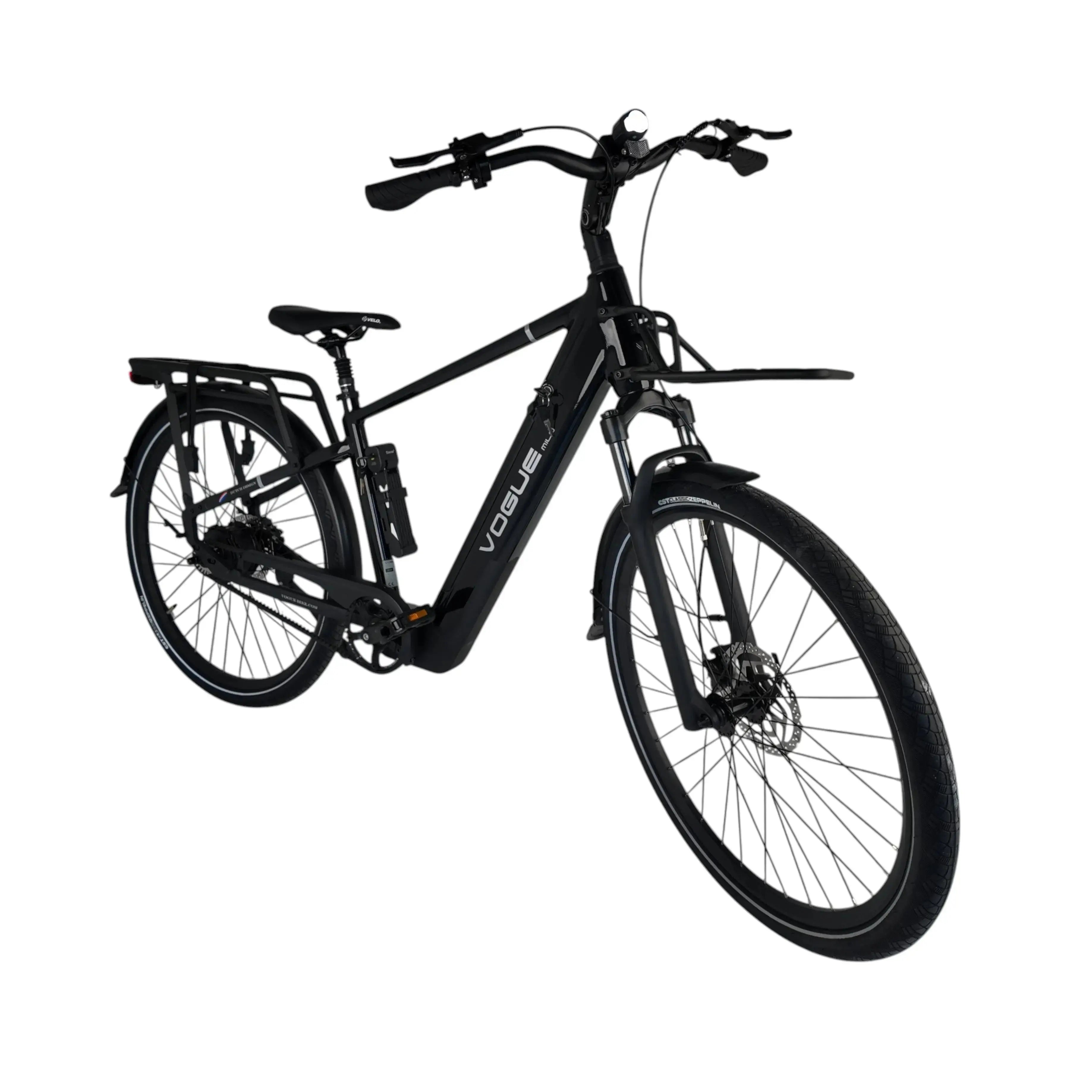 Vogue Milo Man Elektrische Fiets - Shiny Black - 47 cm - AE-trading