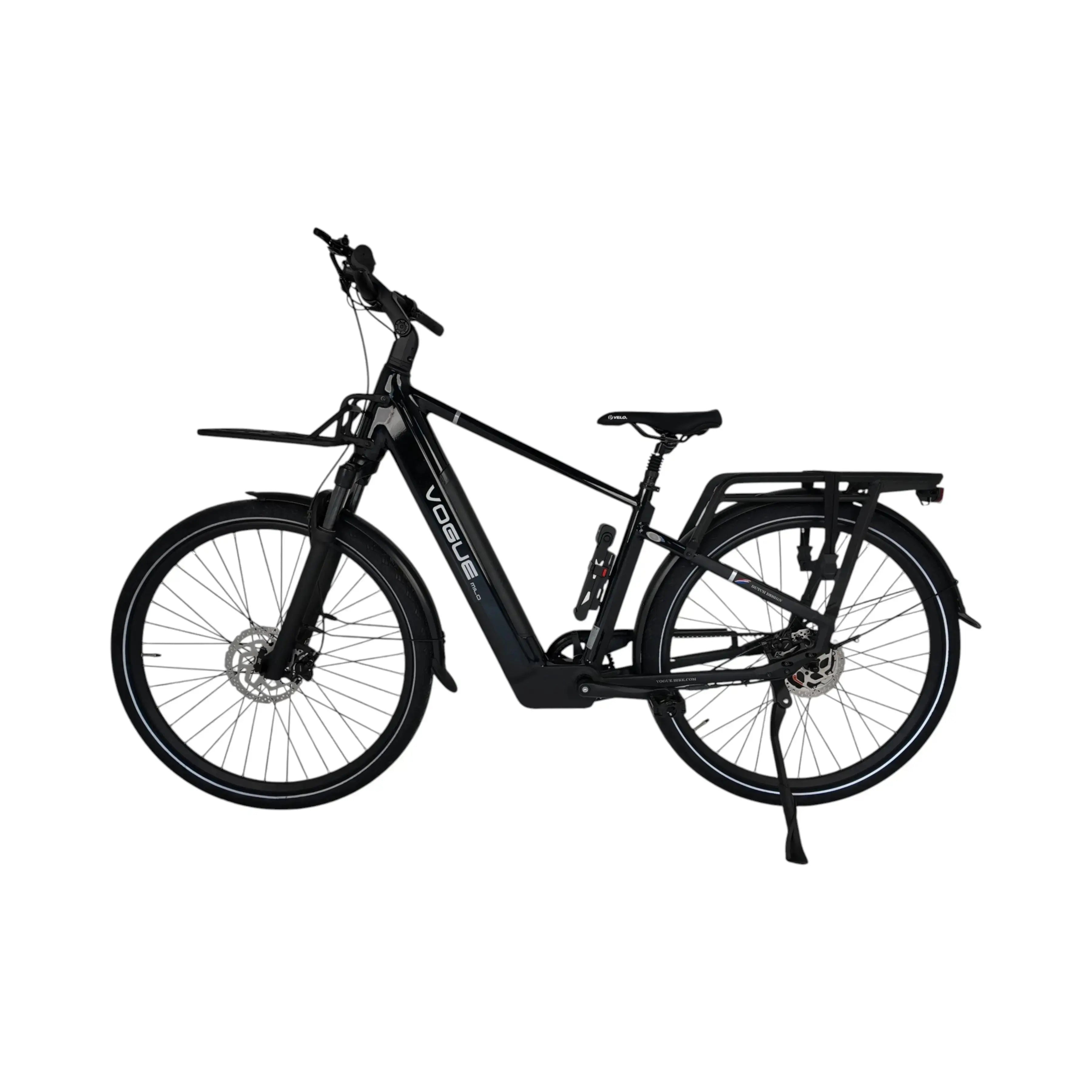 Vogue Milo Man Elektrische Fiets - Shiny Black - 47 cm - AE-trading