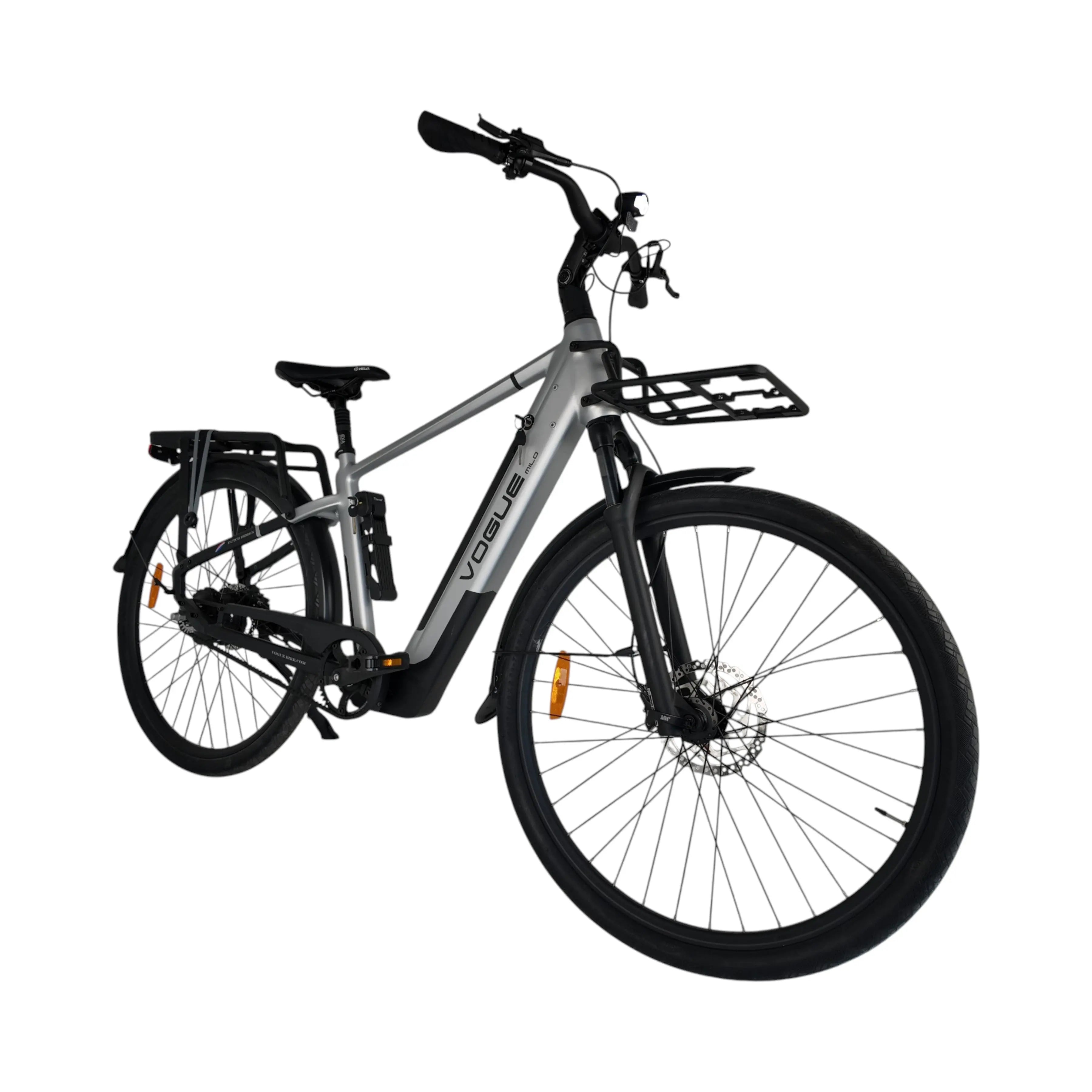 Vogue Milo Man Elektrische Fiets - Titanium Grey - 47 cm - AE-trading