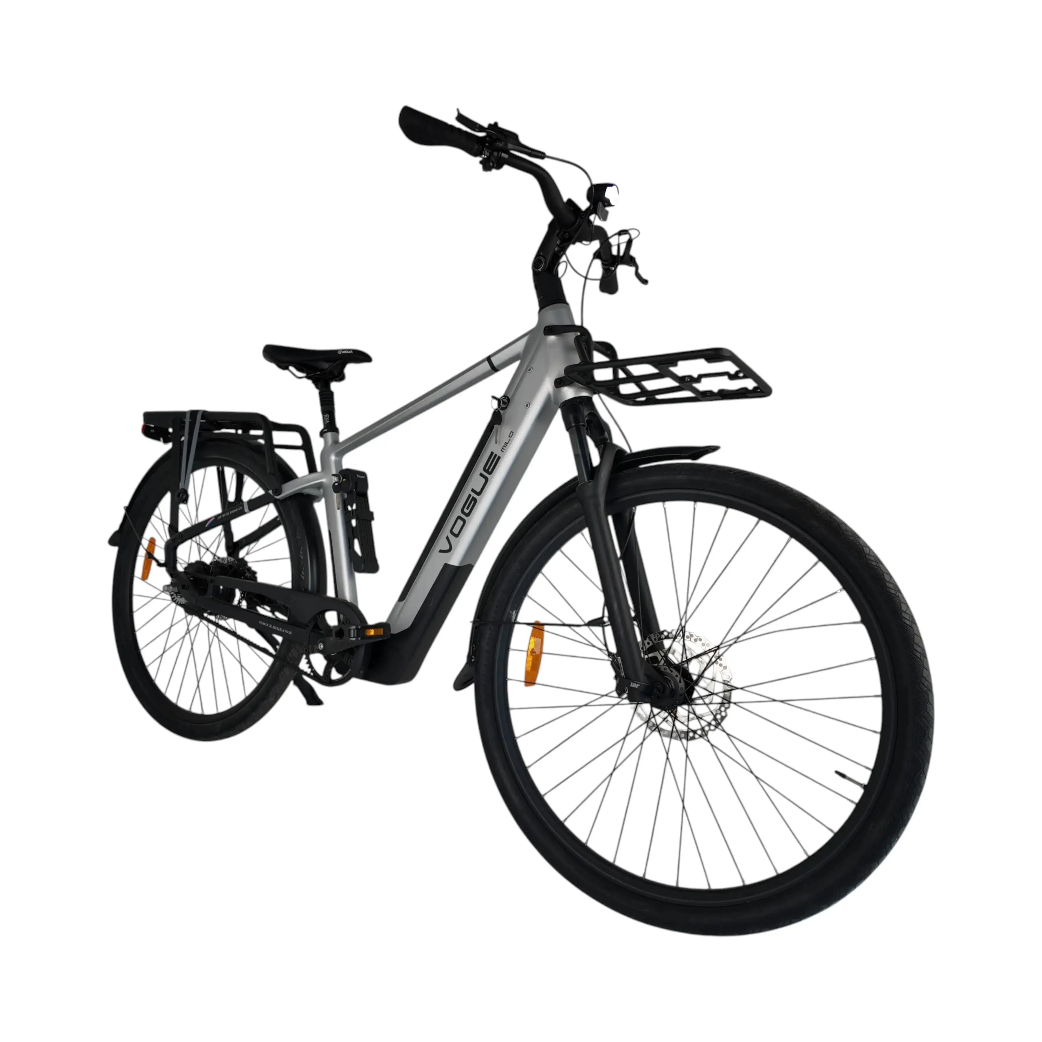 Vogue Milo Man Elektrische Fiets - Titanium Grey - 47 cm - AE-trading