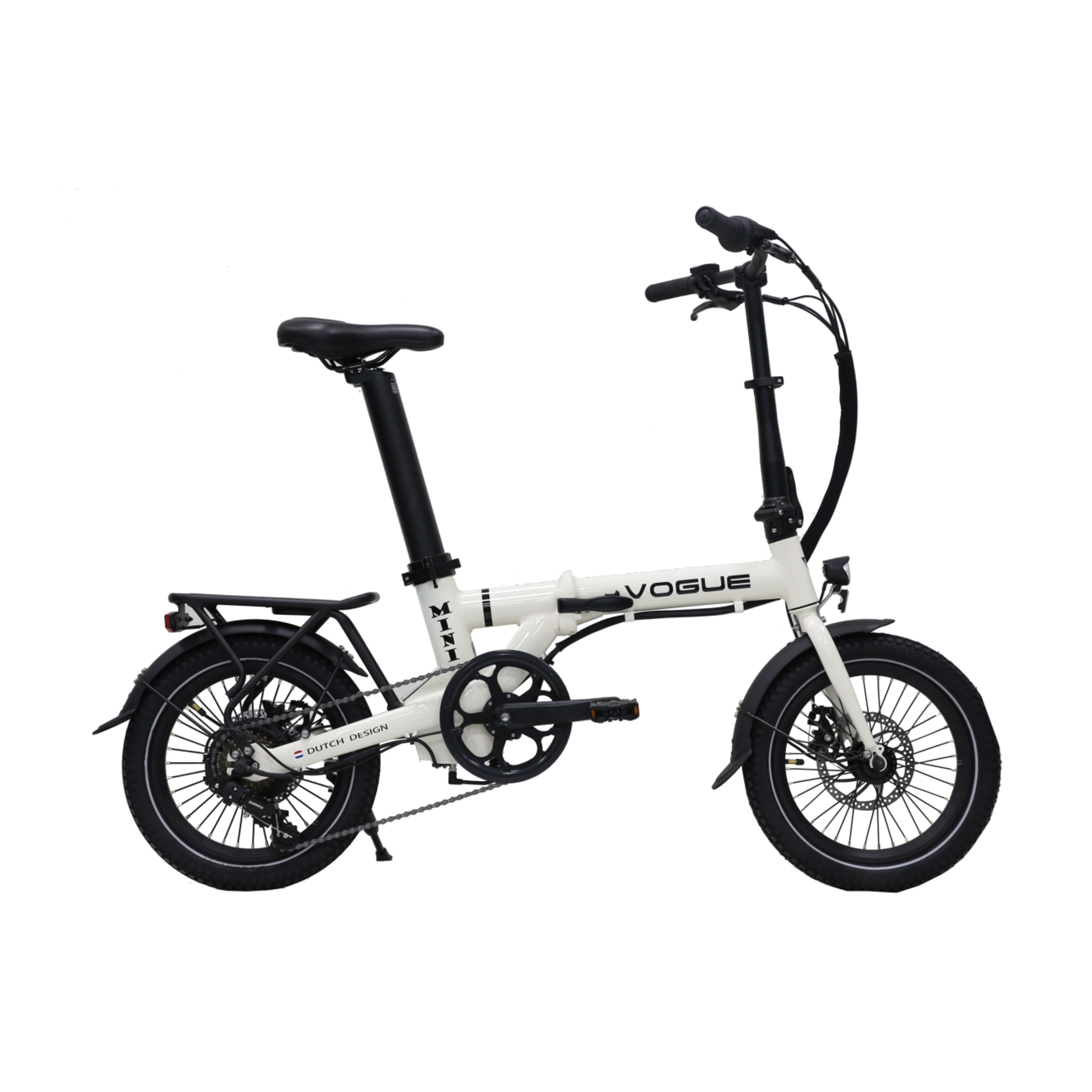 Vogue Mini - Elektrische Vouwfiets - Grijs - 120 kg Draagvermogen - 36V/281Wh Accu - Hydraulische Remmen - 6 Versnellingen - Achterwielmotor