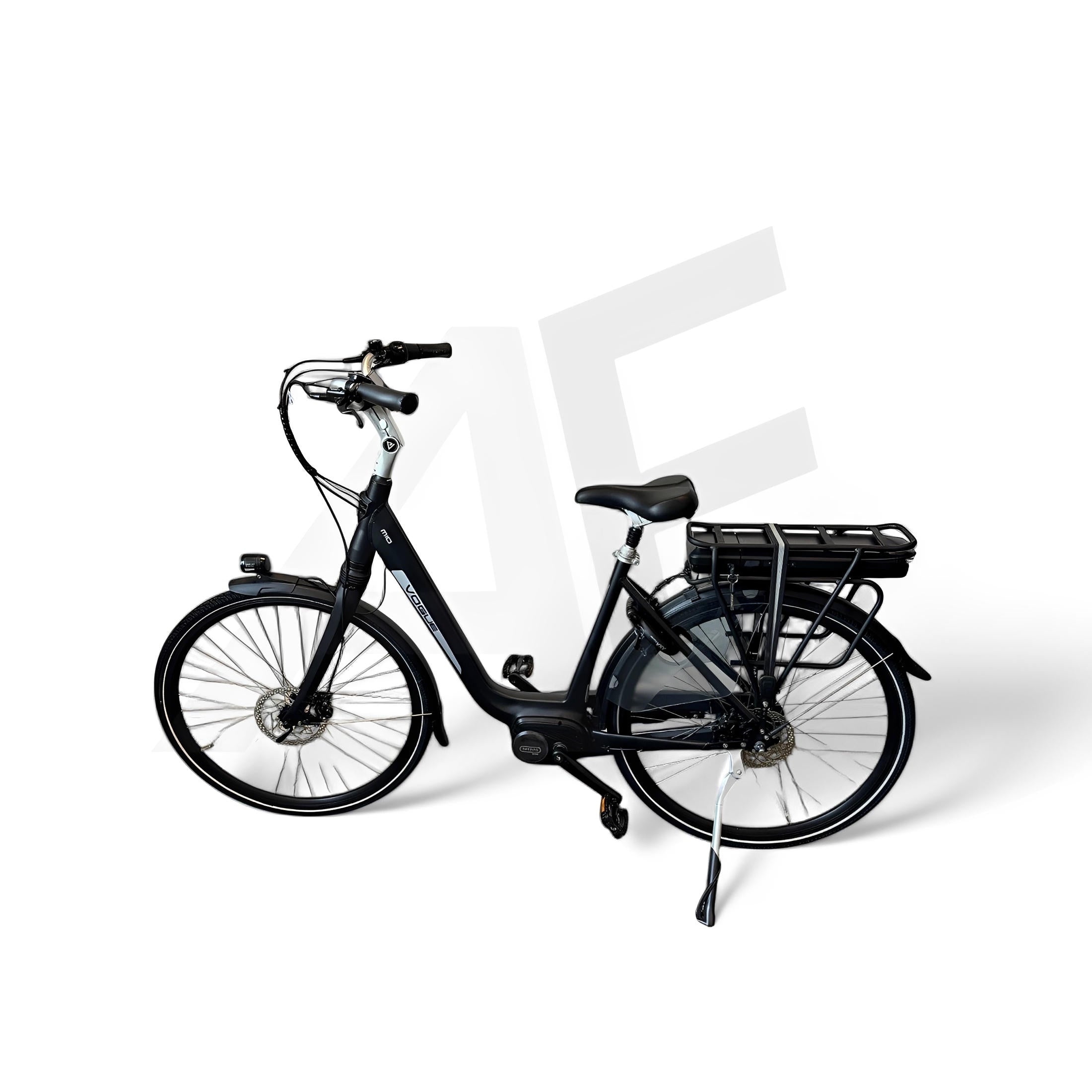 Vogue Mio 8SP Elektrische Fiets E-bike met Hydraulische Remmen 13Ah 36V 468Wh 46cm - Mat Zwart - AE-trading