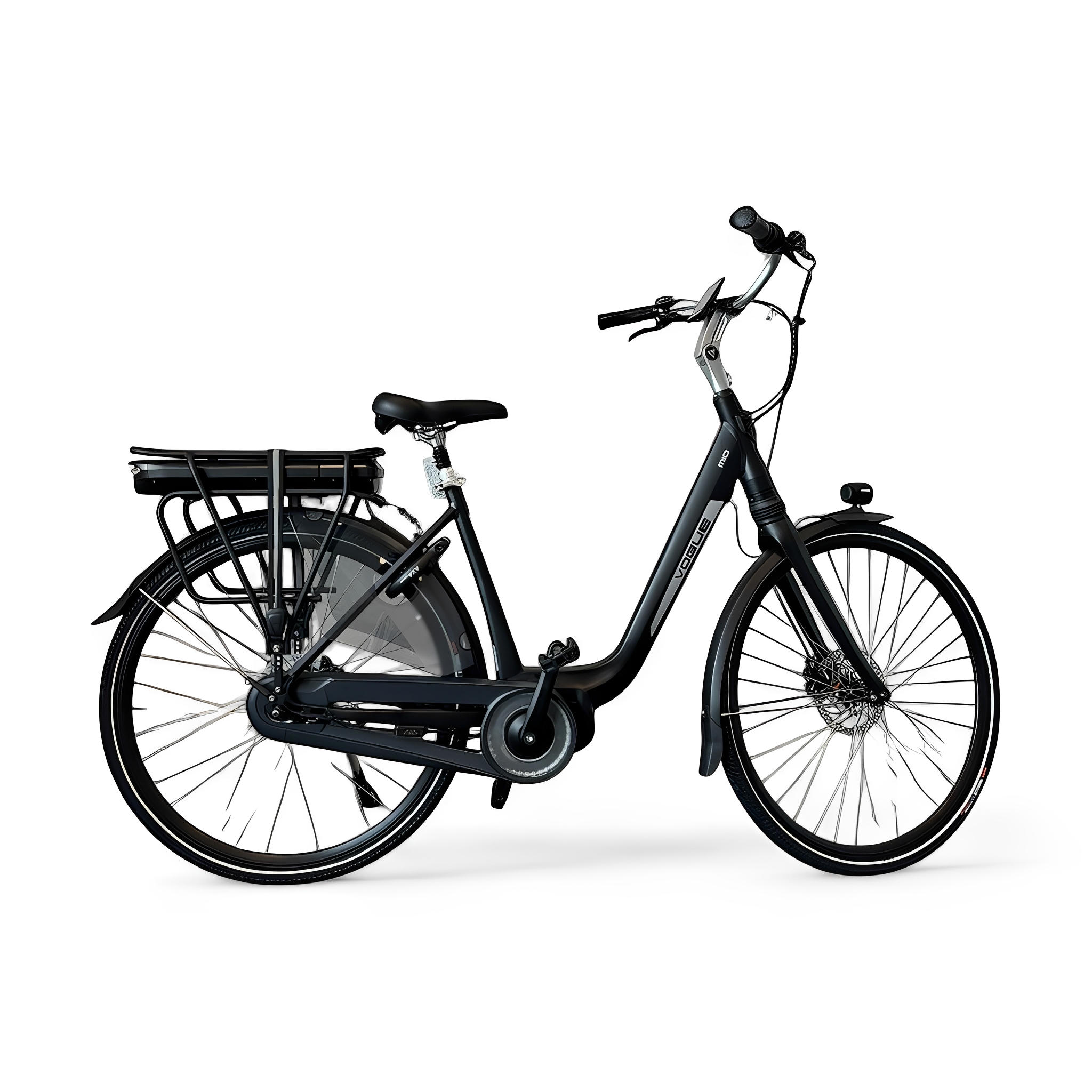 Vogue Mio 8SP Elektrische Fiets E-bike met Hydraulische Remmen 13Ah 36V 468Wh 51cm - Mat Zwart - AE-trading