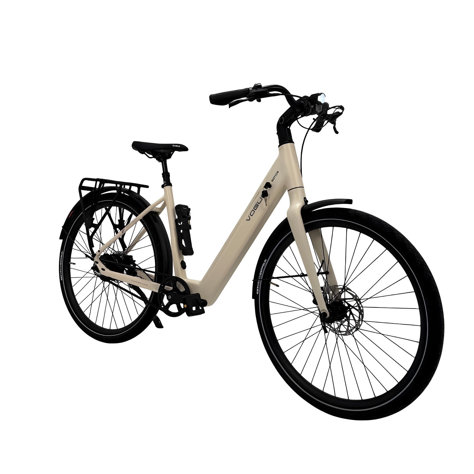 Vogue Motion – Elektrische Fiets – Beige – 28 inch – 250W – 36V – Shimano 7 Versnellingen – Actieradius 50-80 km - AE-trading