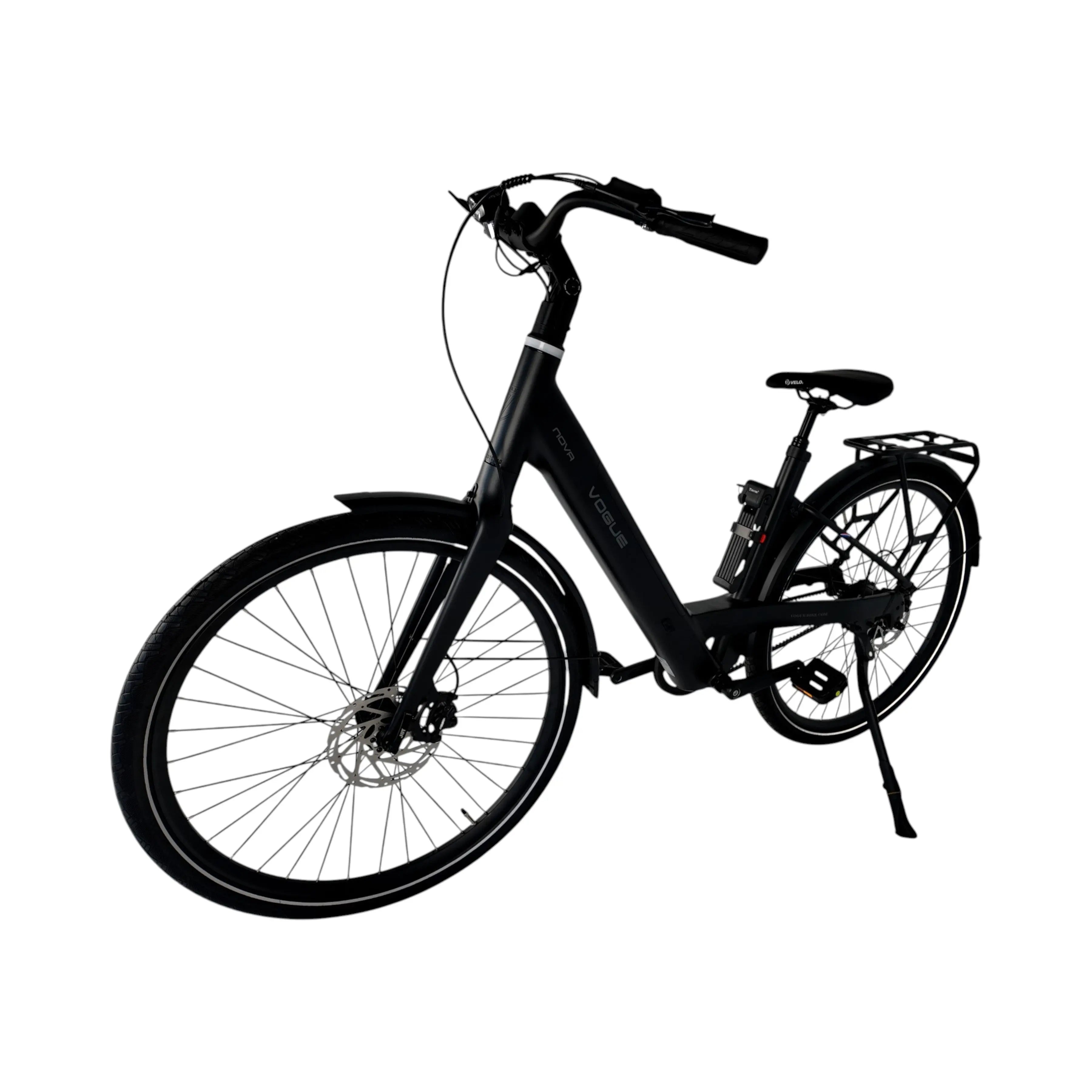 Vogue Nova Elektrische Fiets - Mat Zwart - 50cm - AE-trading