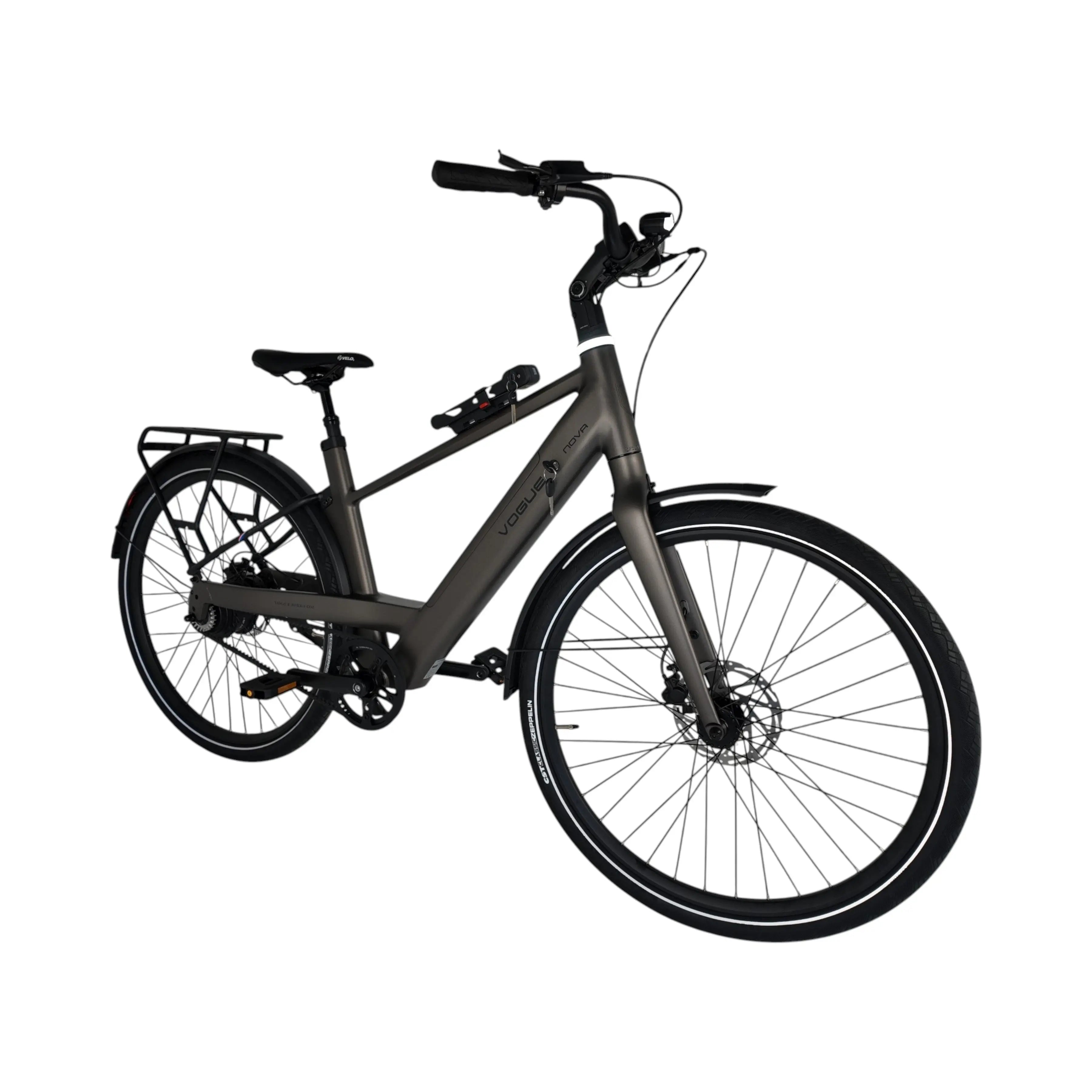 Vogue Nova Man Elektrische Fiets - Mat Bruin - 50cm - AE-trading