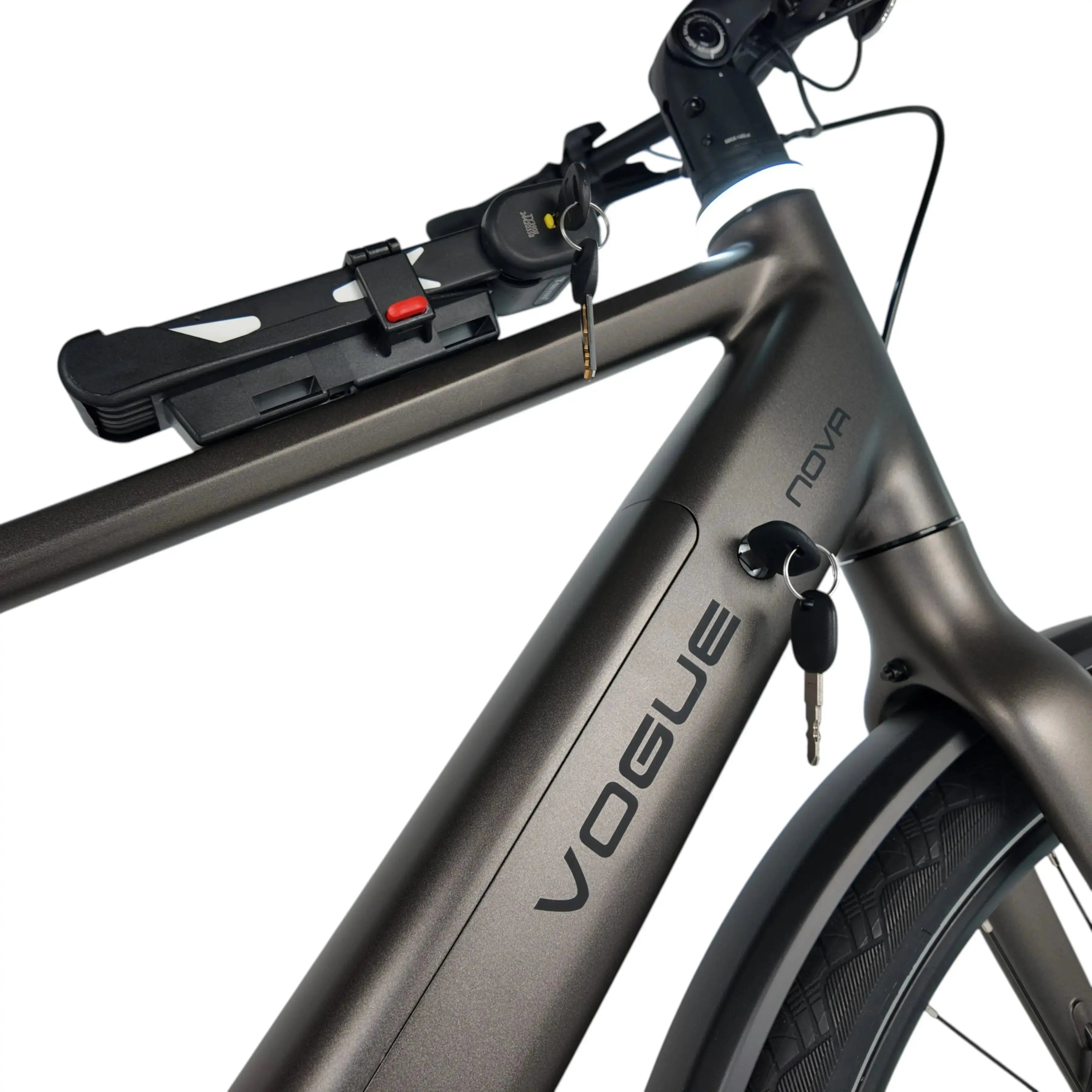 Vogue Nova Man Elektrische Fiets - Mat Bruin - 50cm - AE-trading