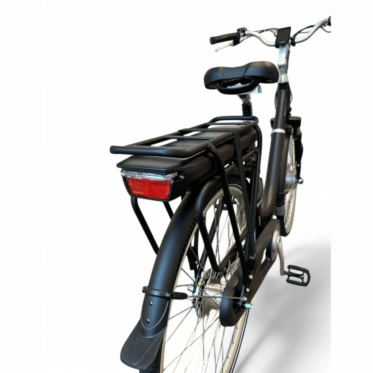 Vogue Premium Elektrische Fiets - Mat Zwart - 48 cm - Lage Instap - AE-trading