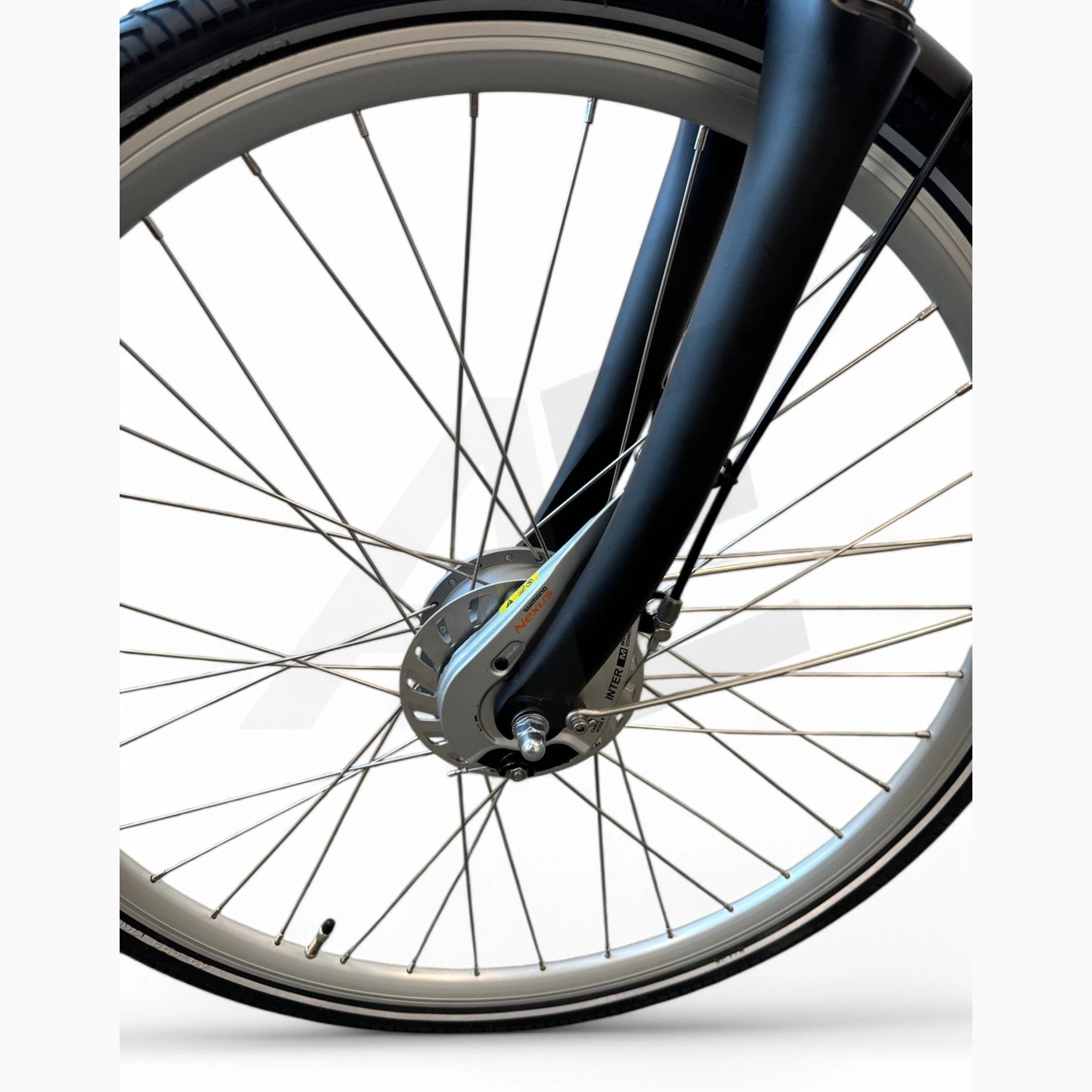 Vogue Premium Elektrische Fiets 7SP 53cm Lage Instap - Mat Zwart - AE-trading