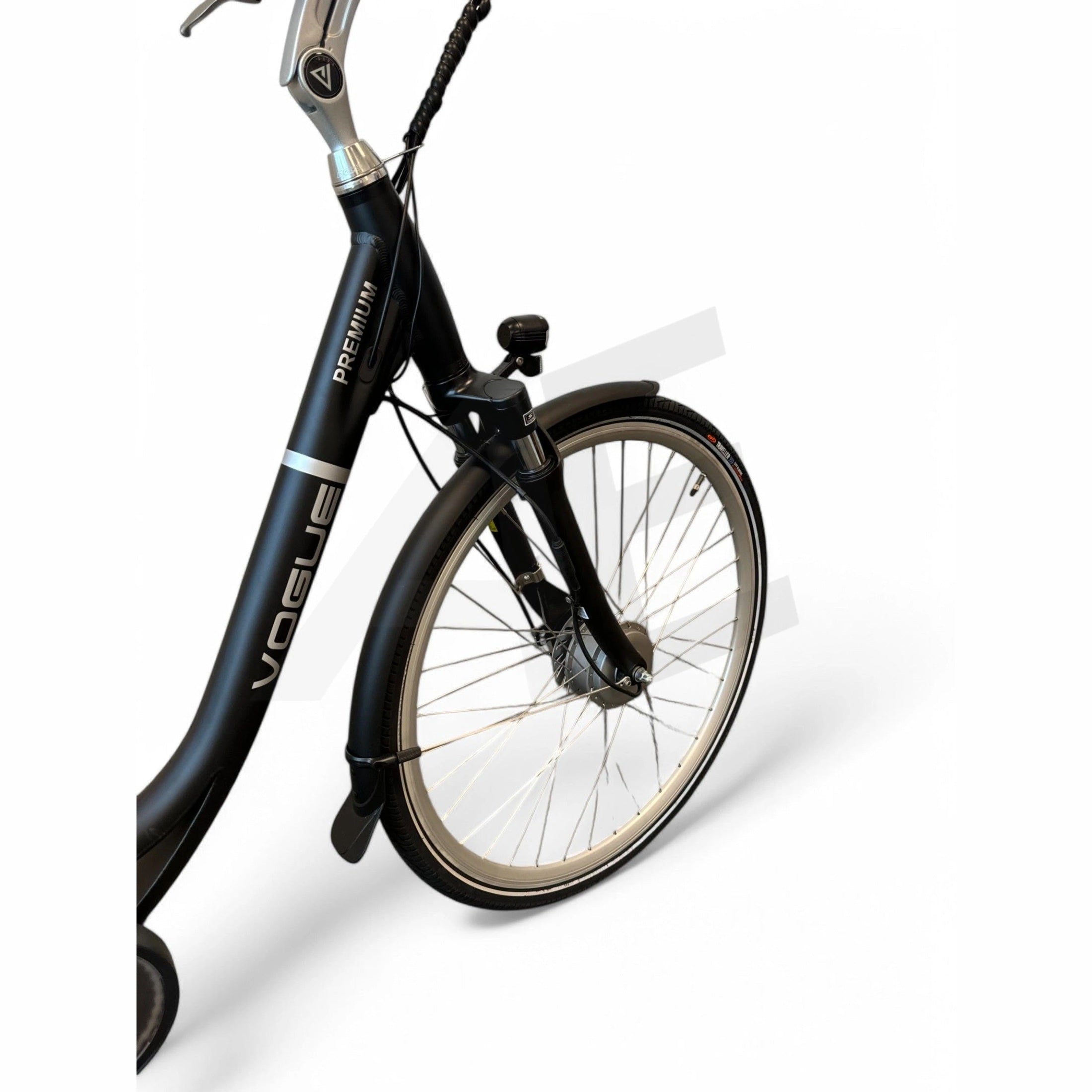 Vogue Premium Elektrische Fiets 7SP 53cm Lage Instap - Mat Zwart - AE-trading