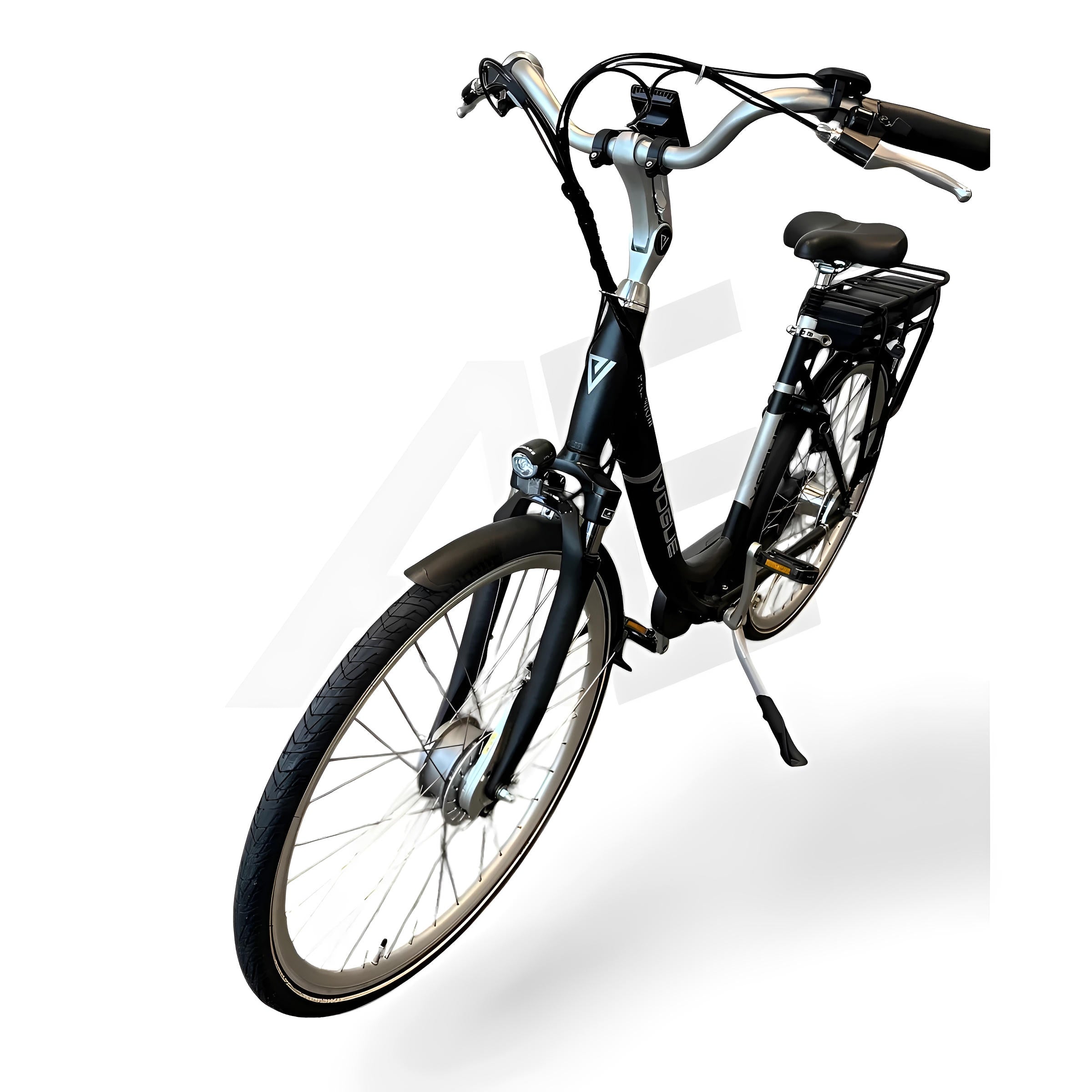 Vogue Premium Elektrische Fiets 7SP 53cm Lage Instap - Mat Zwart - AE-trading