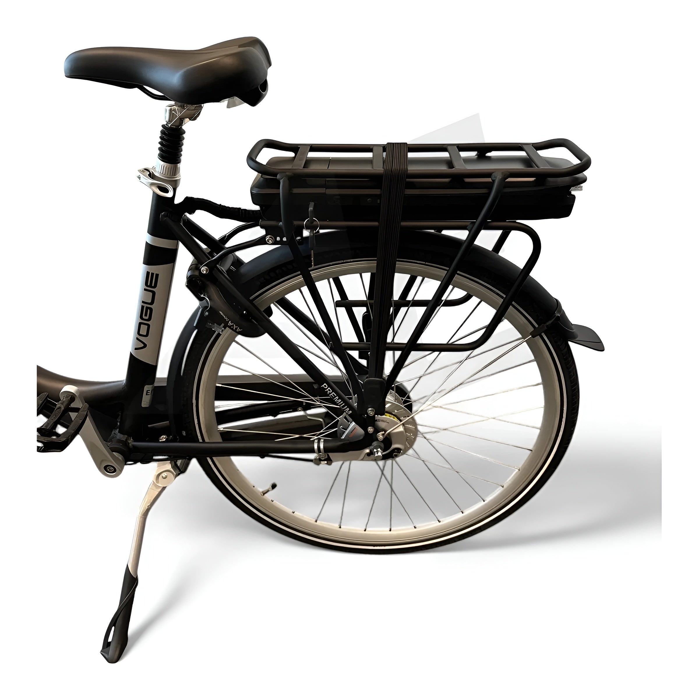 Vogue Premium Elektrische Fiets 7SP 53cm Lage Instap - Mat Zwart