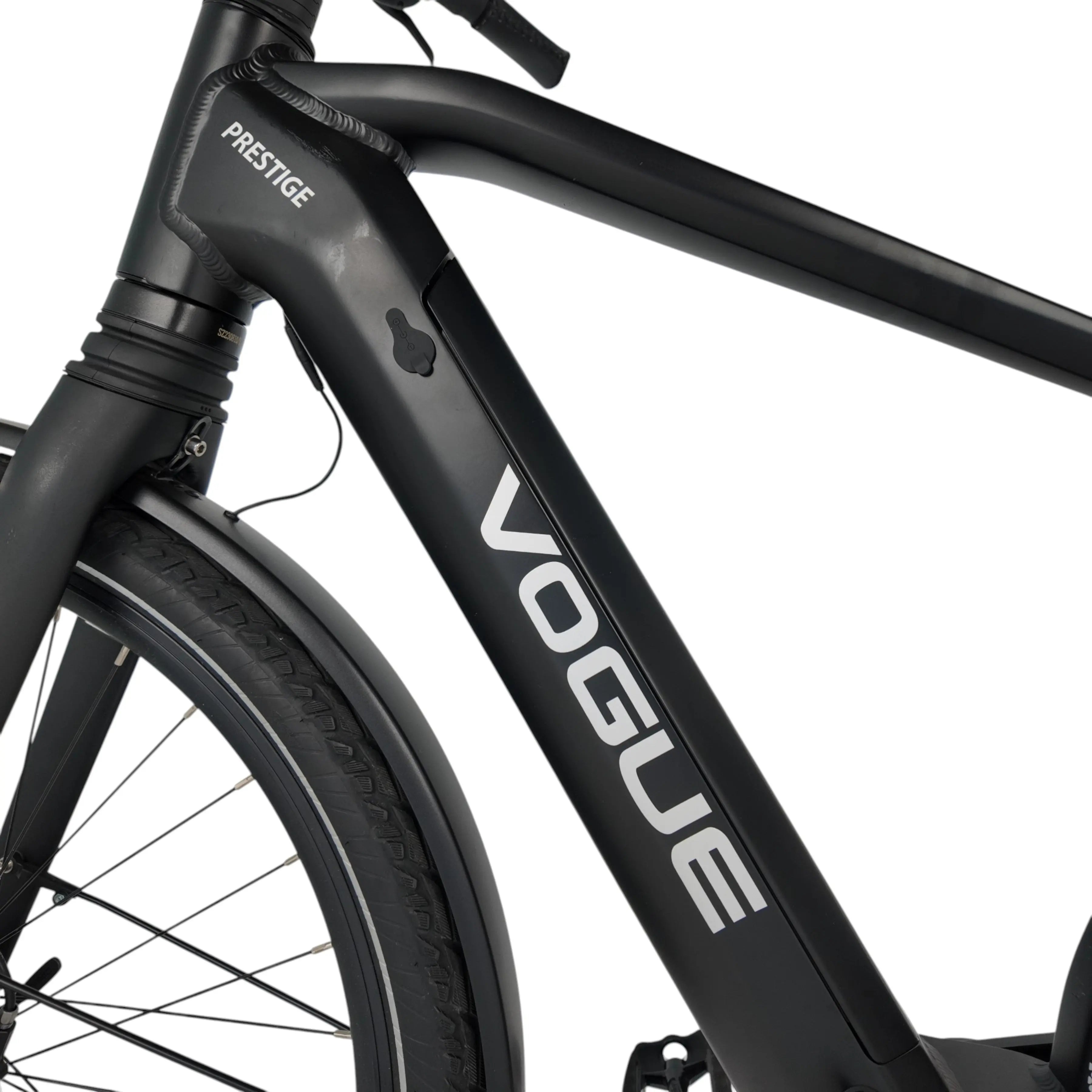 Vogue Prestige Elektrische Fiets - Mat Zwart - 48 cm - AE-trading