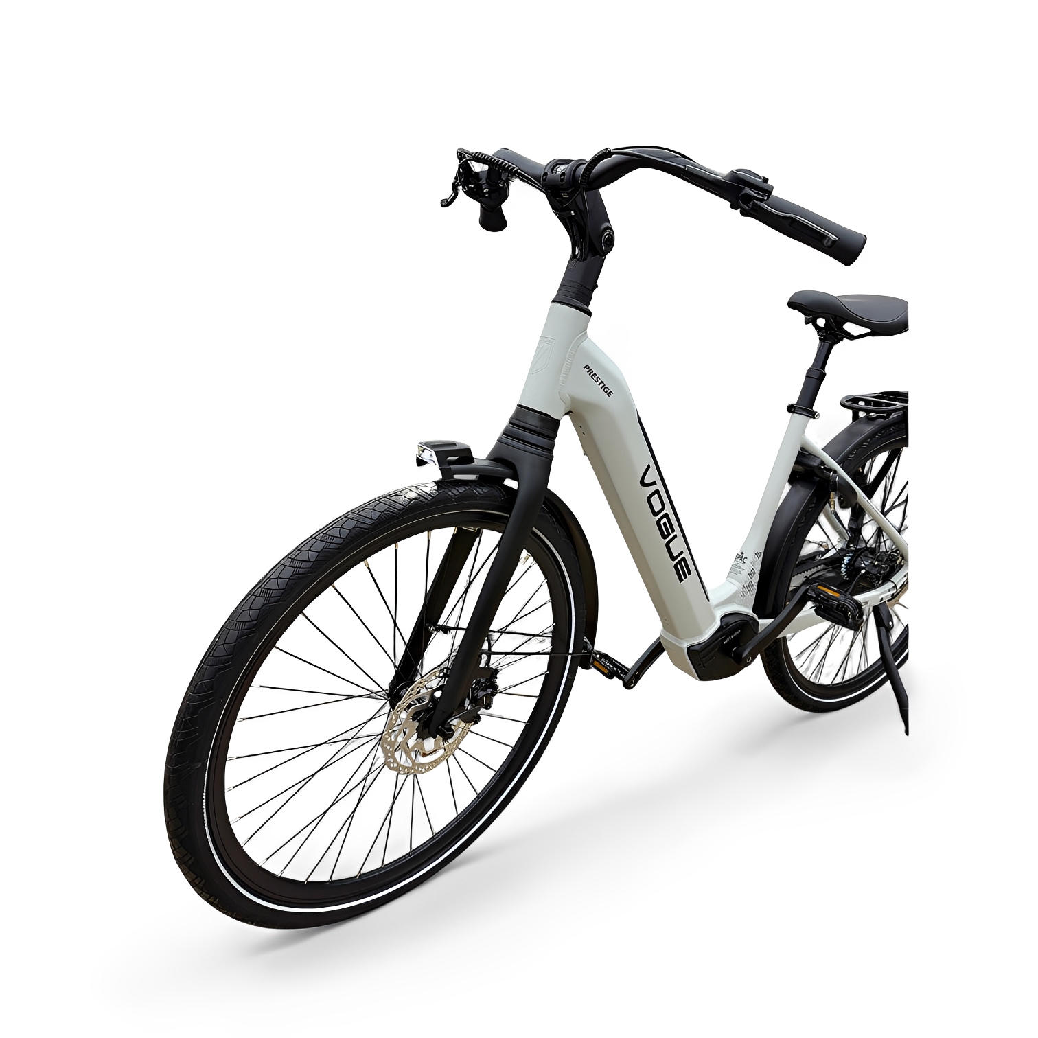 Vogue Prestige – Elektrische Unisex Elektrische Fiets 28 inch – 48 cm – MOTINOVA Middenmotor 80Nm – V-Snaar Aandrijving – 14,5Ah Accu – Mat Cool Grey - AE-trading