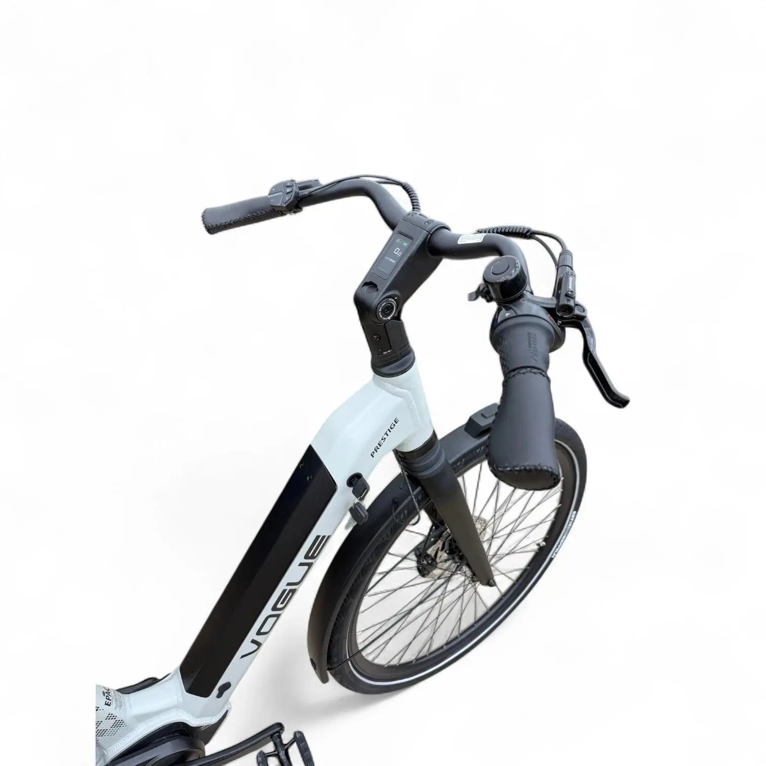 Vogue Prestige – Elektrische Unisex Elektrische Fiets - 28 inch – 48 cm – MOTINOVA Middenmotor 80Nm – V-Snaar Aandrijving – 14,5Ah Accu – Fashion Grey - AE-trading