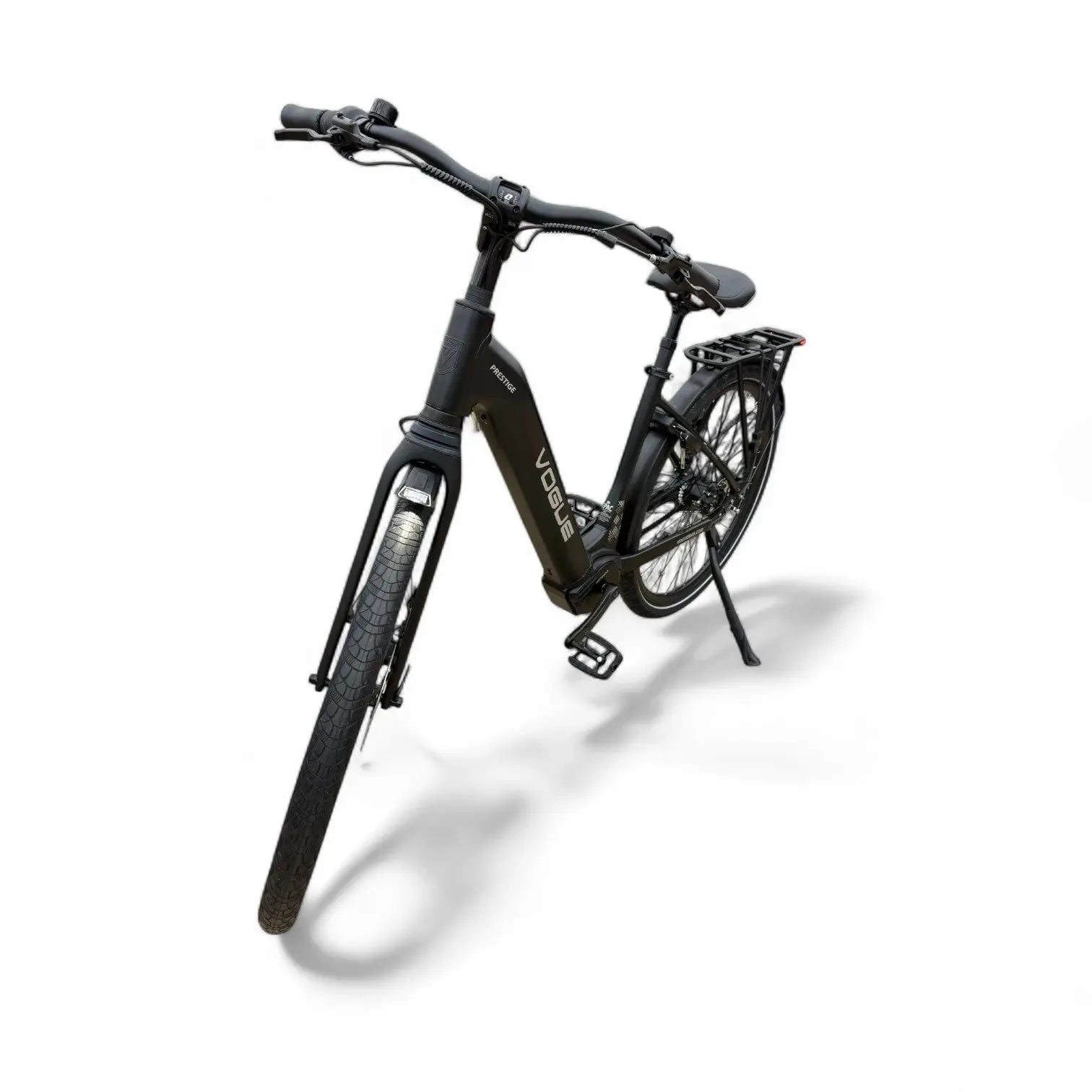 Vogue Prestige – Elektrische Unisex Elektrische Fiets 28 inch – 48 cm – MOTINOVA Middenmotor 80Nm – V-Snaar Aandrijving – 14,5Ah Accu – Mat Zwart - AE-trading